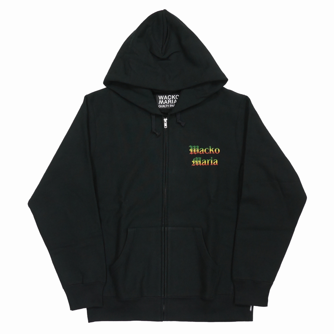 画像: WACKO MARIA/HEAVY WEIGHT ZIP HOODED SWEAT SHIRT（BLACK）［ジップアップパーカー-22秋冬］