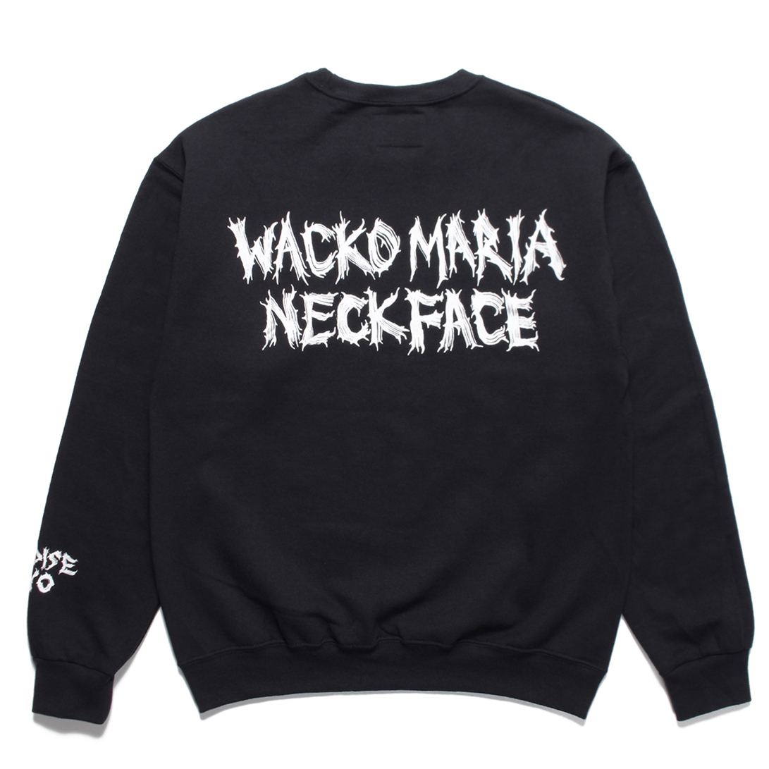 画像: WACKO MARIA/NECKFACE / SWEAT SHIRT（BLACK）［クルーネックスウェット-22秋冬］