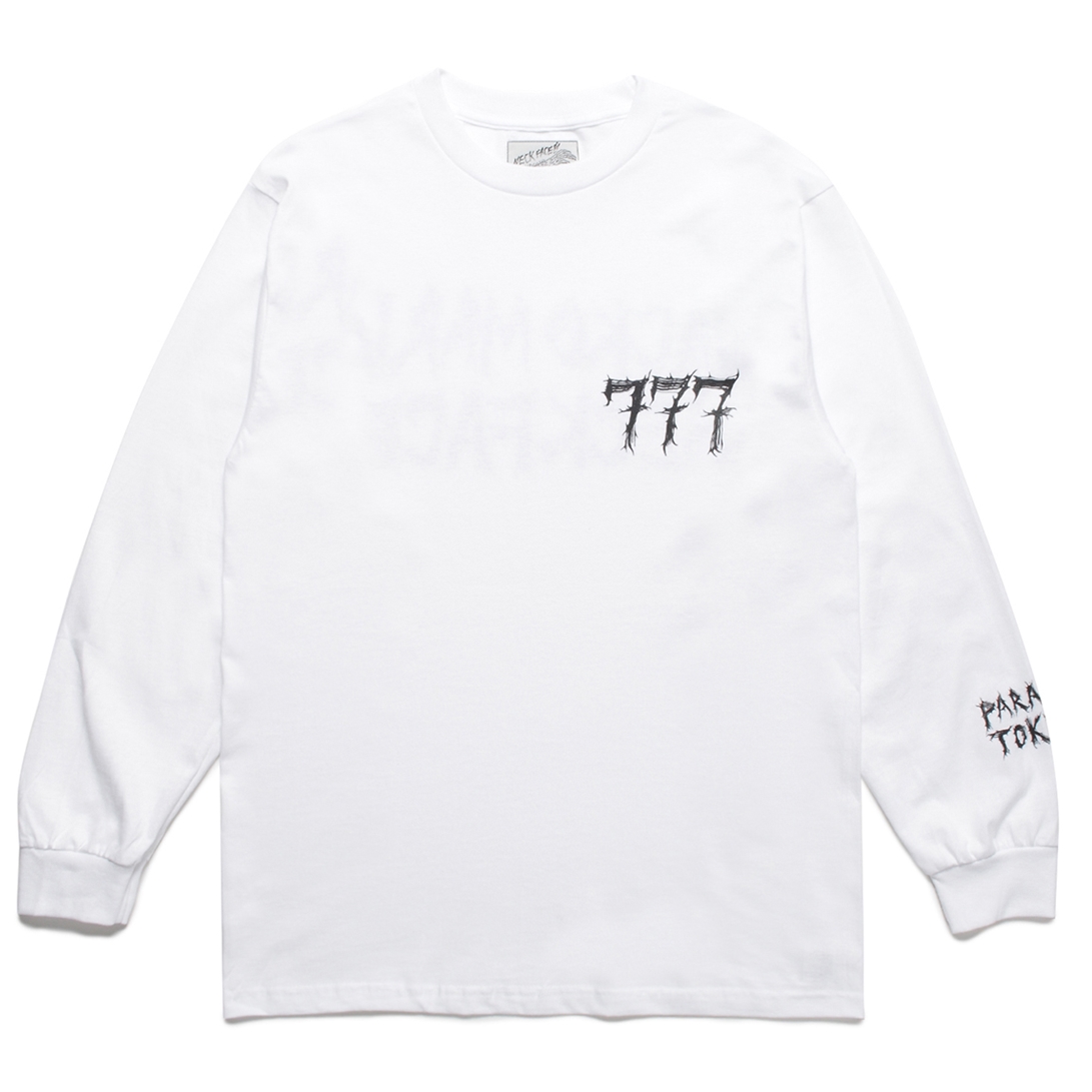 画像: WACKO MARIA/NECKFACE / CREW NECK LONG SLEEVE T-SHIRT（WHITE）［プリント長袖T-22秋冬］