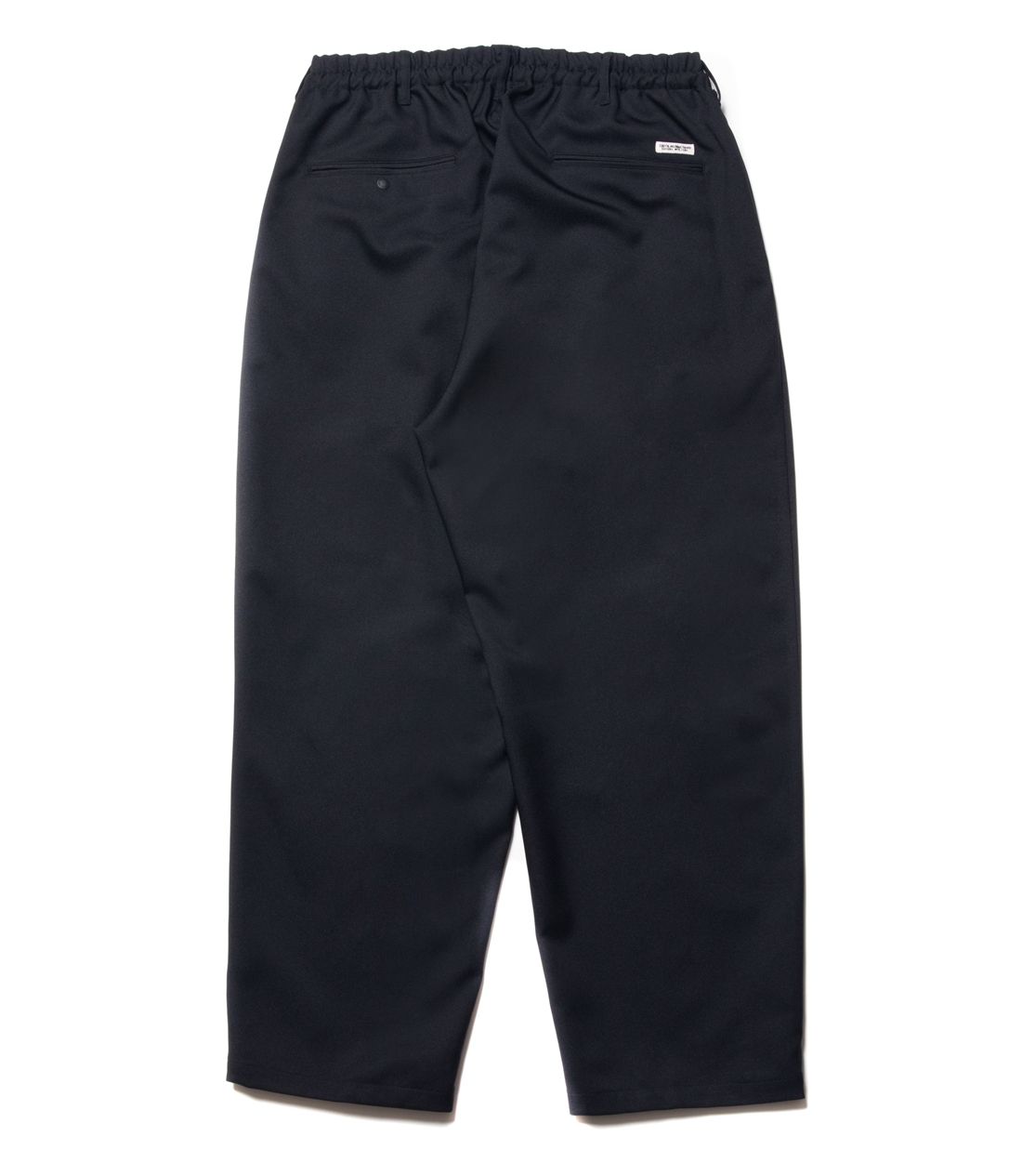 画像: COOTIE PRODUCTIONS/Polyester Twill 2 Tuck Easy Pants（Black）［ポリエステルツイル2タックイージーパンツ-22秋冬］