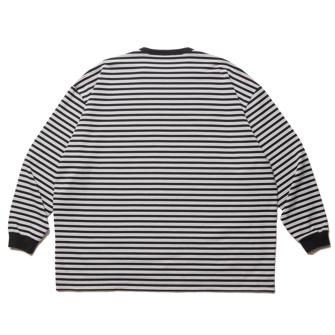 画像: COOTIE PRODUCTIONS/Supima Border Oversized L/S Tee（Black）［ボーダーオーバーサイズ長袖T-22秋冬］