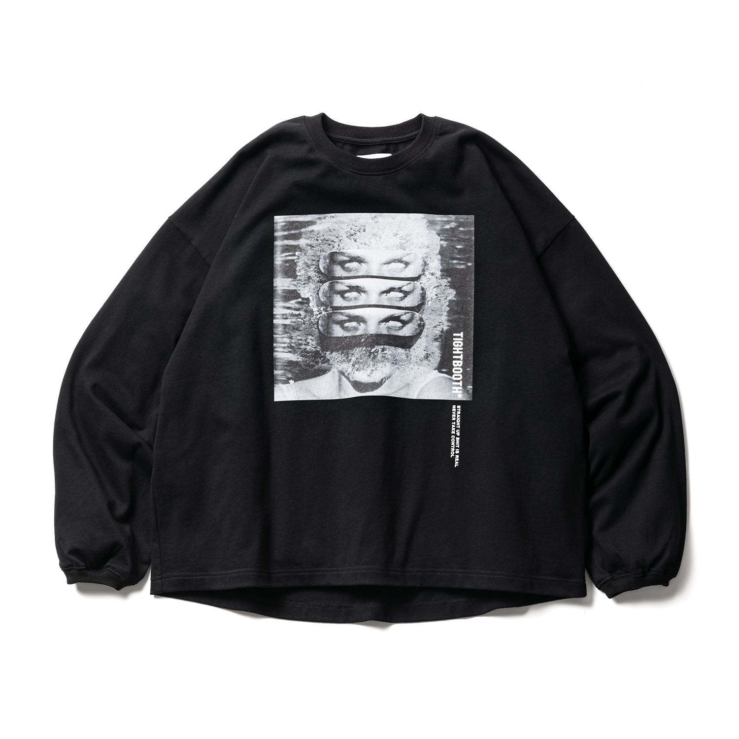 新品　TIGHTBOOTH 長袖Tシャツ L 黒 プリント 新品TIGHTBOOTH 長袖Tシャツ L 黒 プリント