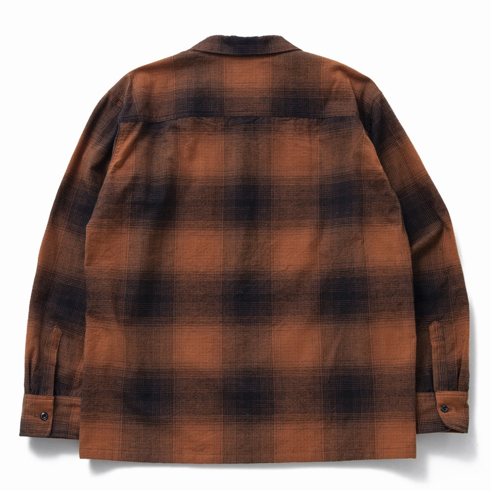 画像: RATS/COTTON OMBRE CHECK SHIRT（BROWN） 【30%OFF】［オンブレチェックシャツ-22秋冬］