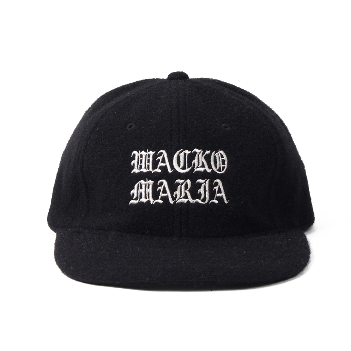 画像: WACKO MARIA/WOOL SNAPBACK CAP（BLACK）［ウールスナップバックキャップ-22秋冬］