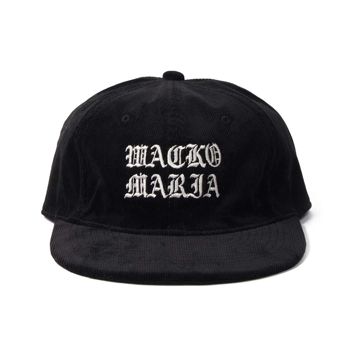 画像: WACKO MARIA/CORDUROY SNAPBACK CAP（BLACK）［コーデュロイスナップバックキャップ-22秋冬］