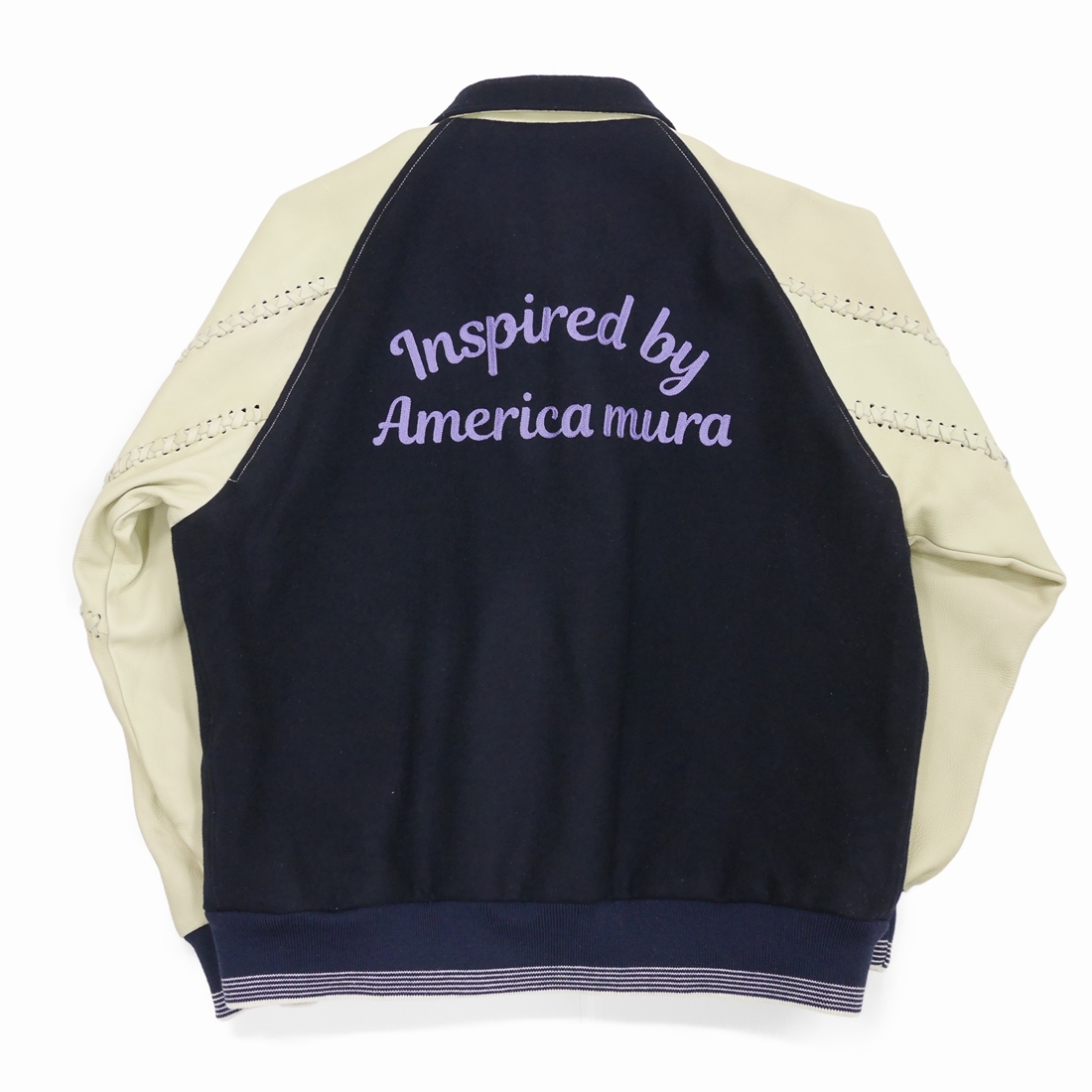 画像: DAIRIKU/"Brat Pack" Raglan Stadium Jacket（Navy） 【40%OFF】［スタジアムジャケット-22秋冬］