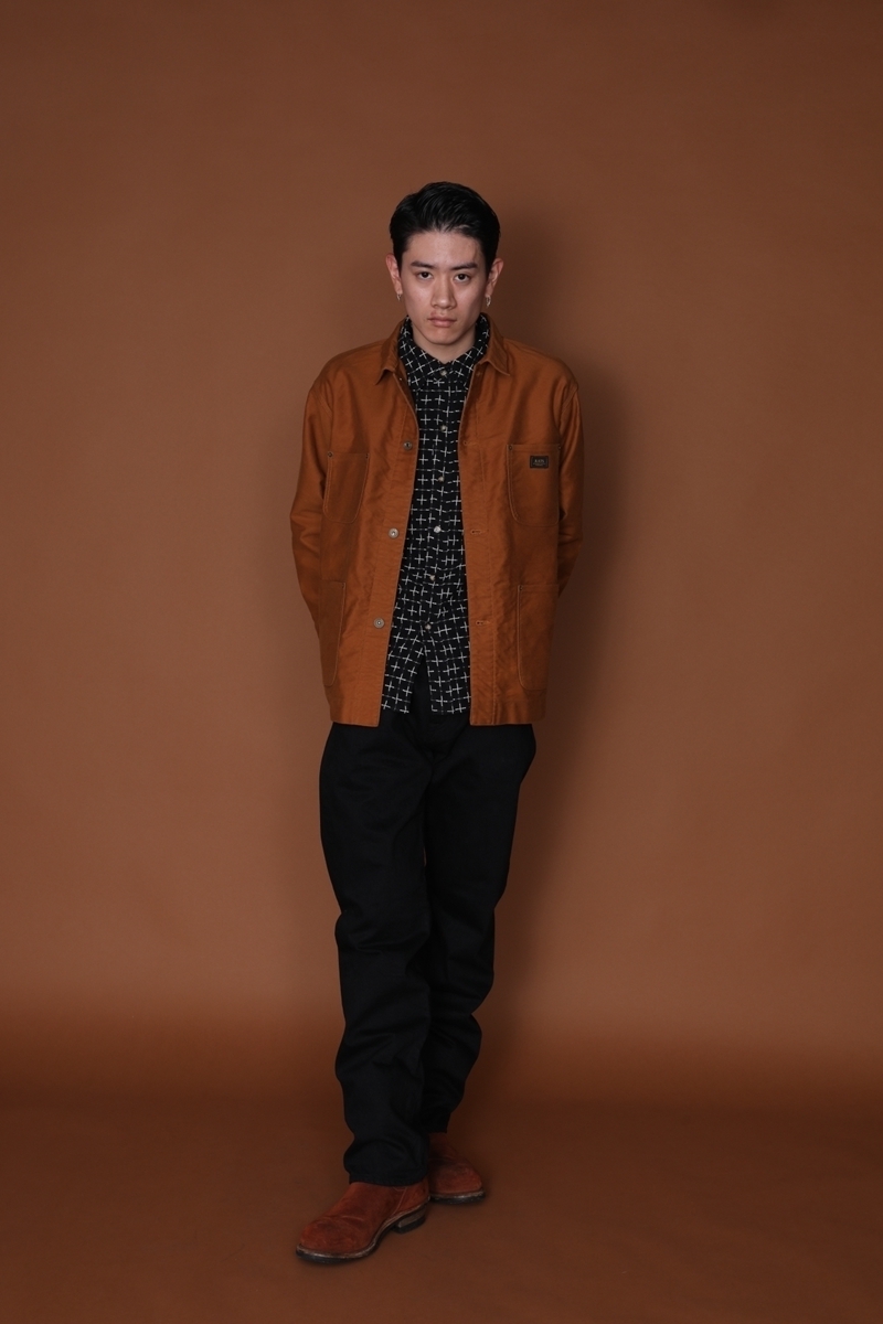 RATS/KANOKO CROSS SHIRT（BLACK）［カノコクロスシャツ-22秋冬］ - JONAS