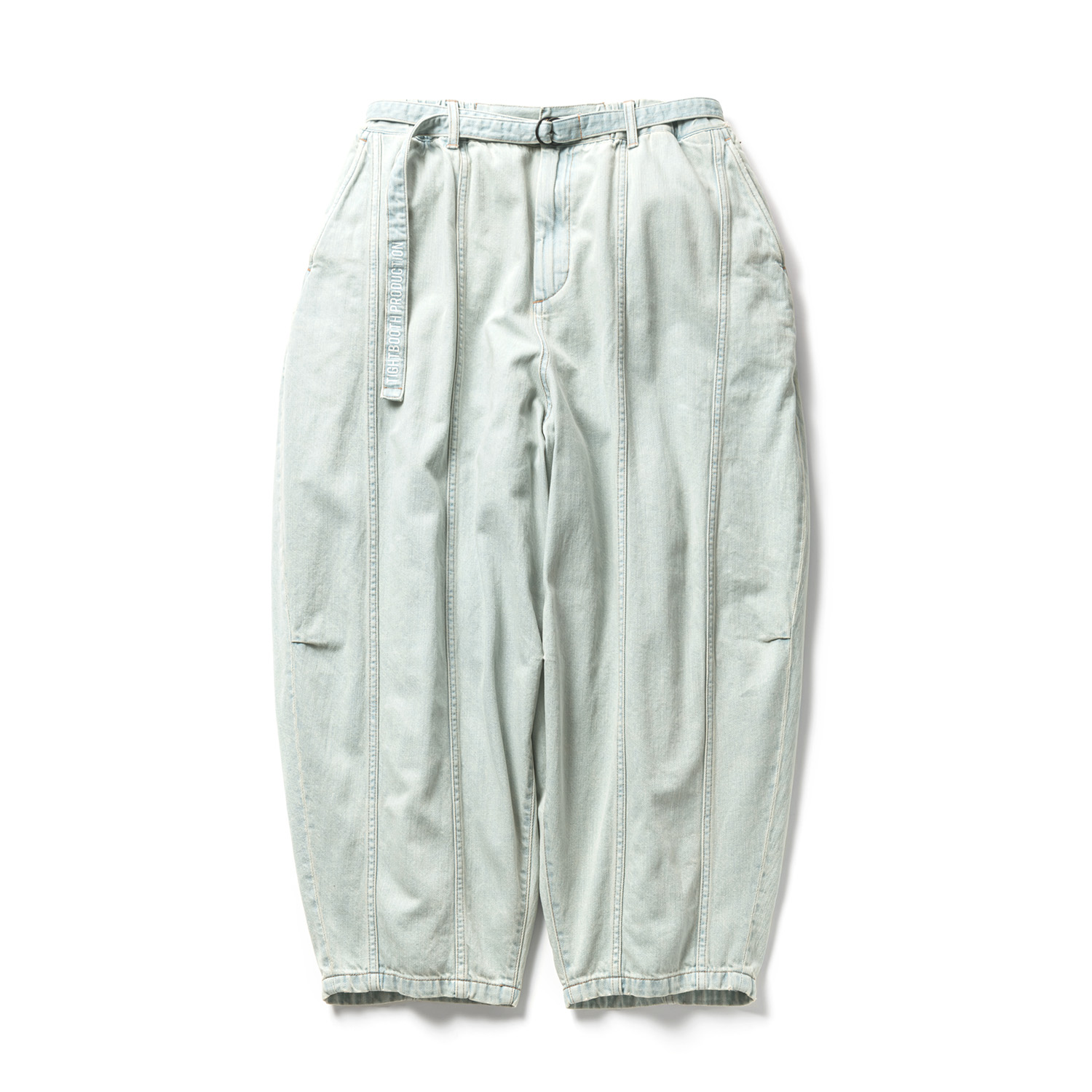 TIGHTBOOTH/DENIM BALLOON PANTS(Light Blue/Yellow)[デニム