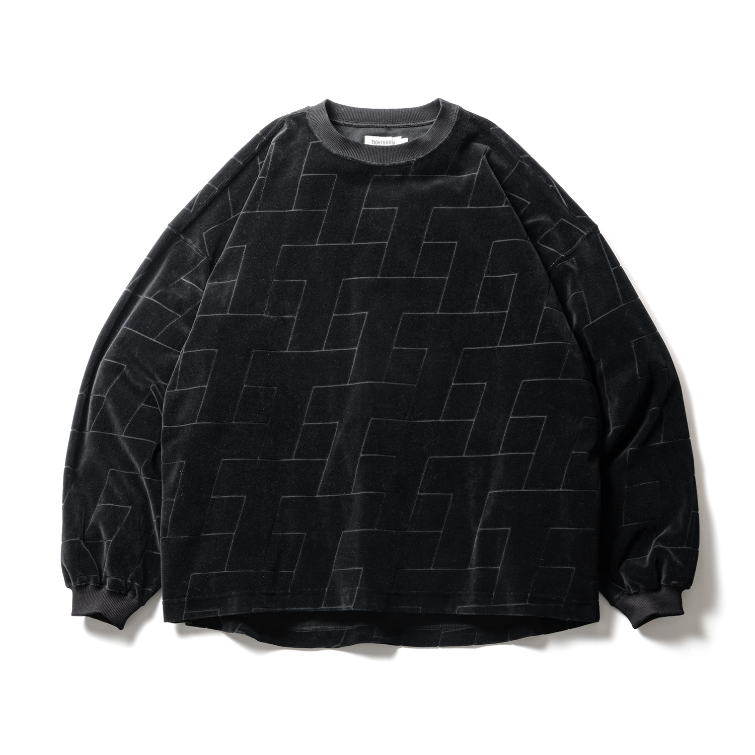 画像: TIGHTBOOTH/T VELOUR LONG SLEEVE（Black）［ベロアロングスリーブ-22秋冬］