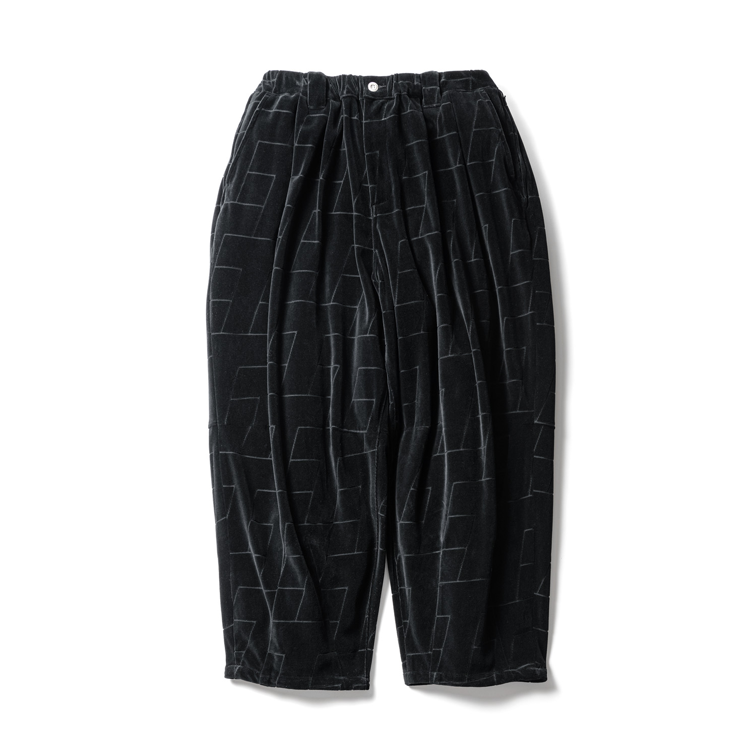 画像: TIGHTBOOTH/T VELOUR BALLOON PANTS（Black）［ベロアバルーンパンツ-22秋冬］