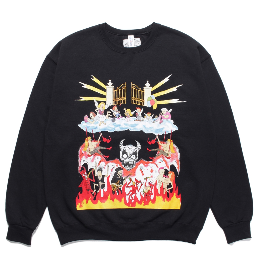 画像: WACKO MARIA/NECKFACE / SWEAT SHIRT（BLACK）［クルーネックスウェット-22秋冬］