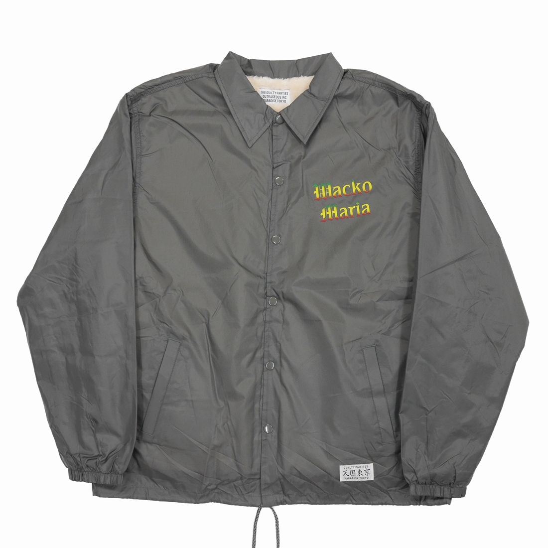 画像: WACKO MARIA/BOA COACH JACKET（GRAY）［ボアコーチJKT-22秋冬］