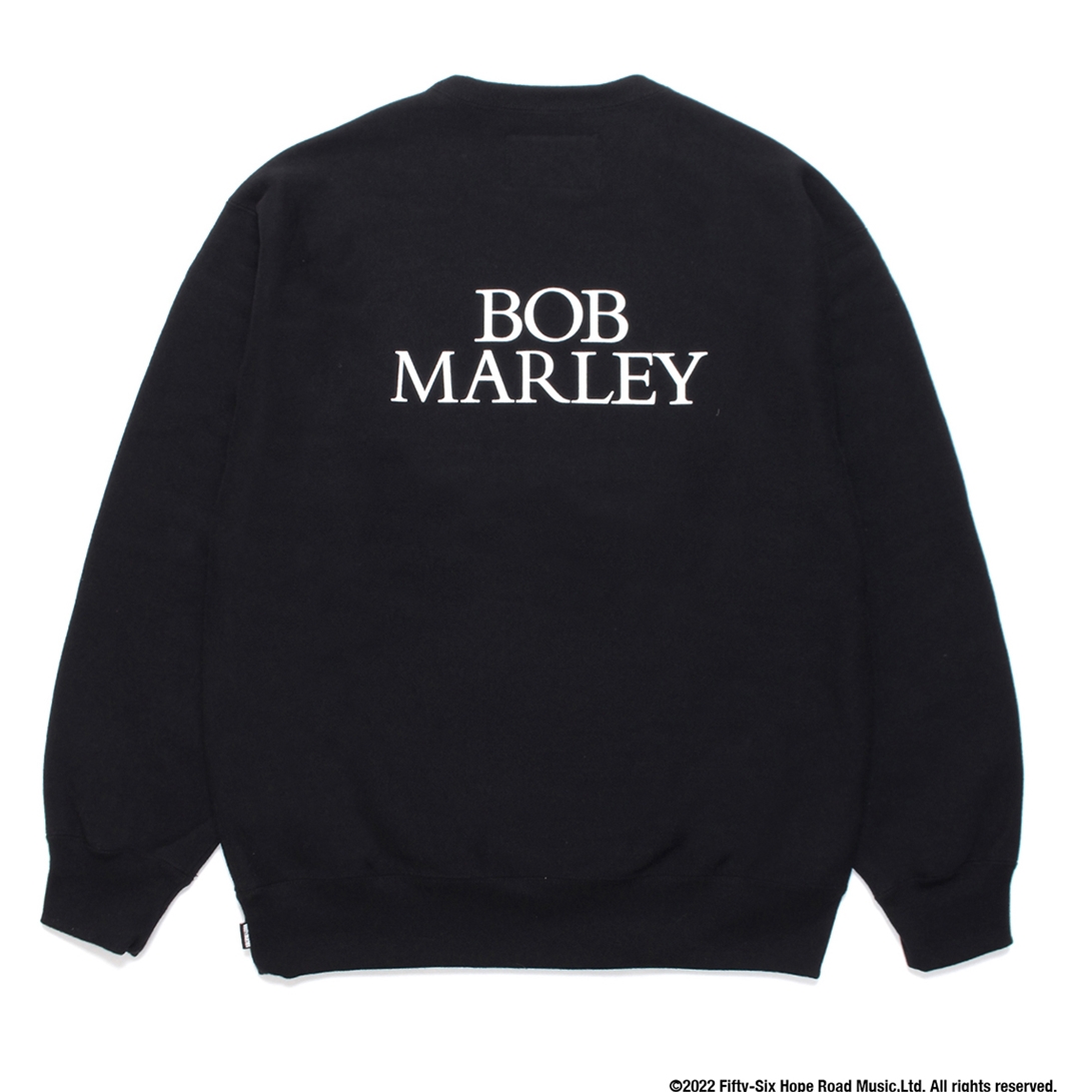 画像: WACKO MARIA/BOB MARLEY / HEAVY WEIGHT CREW NECK SWEAT SHIRT（BLACK）［クルーネックスウェット-22秋冬］