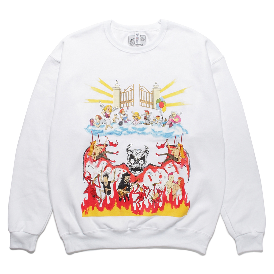 WACKO MARIA/NECKFACE / SWEAT SHIRT（WHITE）［クルーネック ...