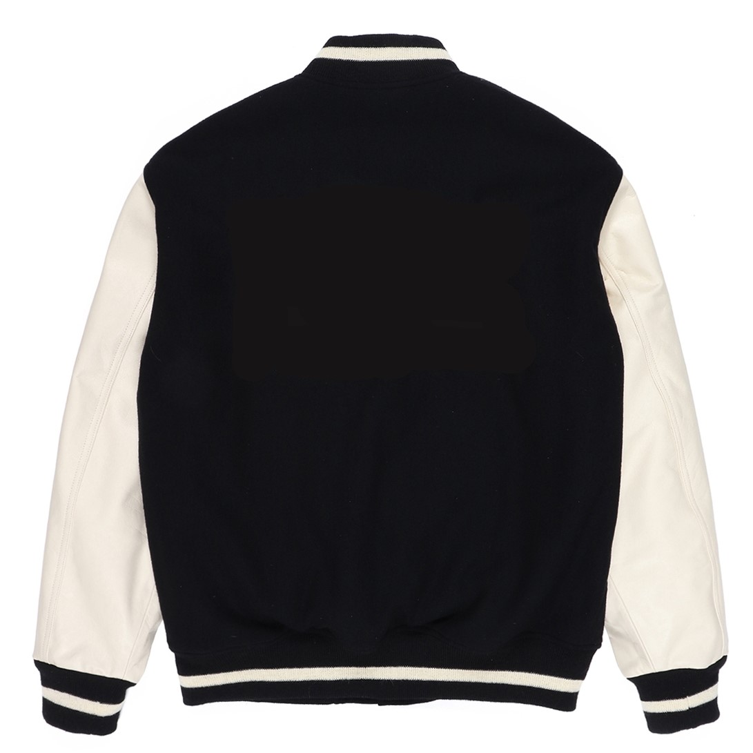 画像: WACKO MARIA/VARSITY JACKET（BLACK）［袖レザースタジャン-22秋冬］