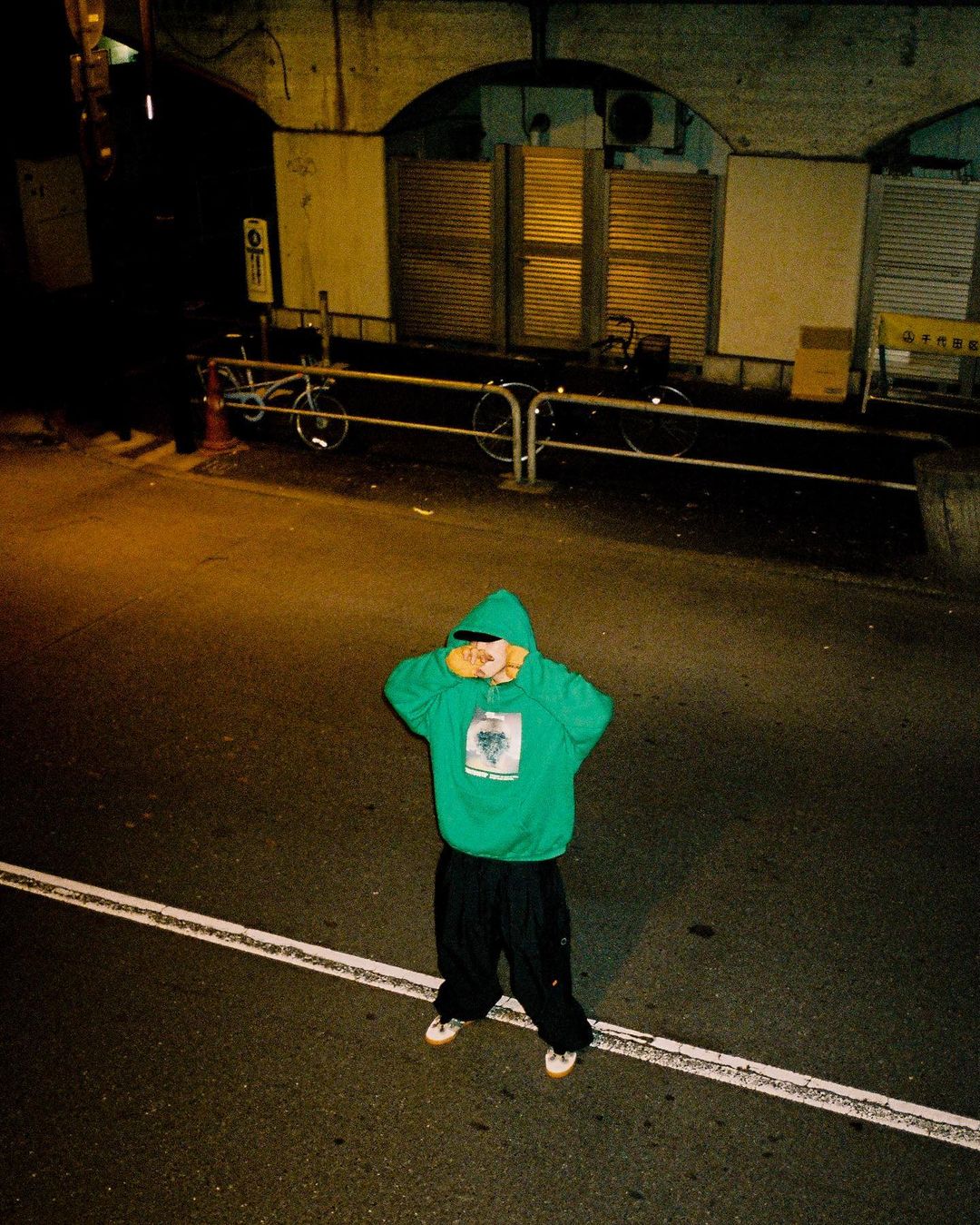 画像: TIGHTBOOTH/GREENERY STATUE HOODIE（Green） 【30%OFF】［プルオーバーパーカー-22秋冬］