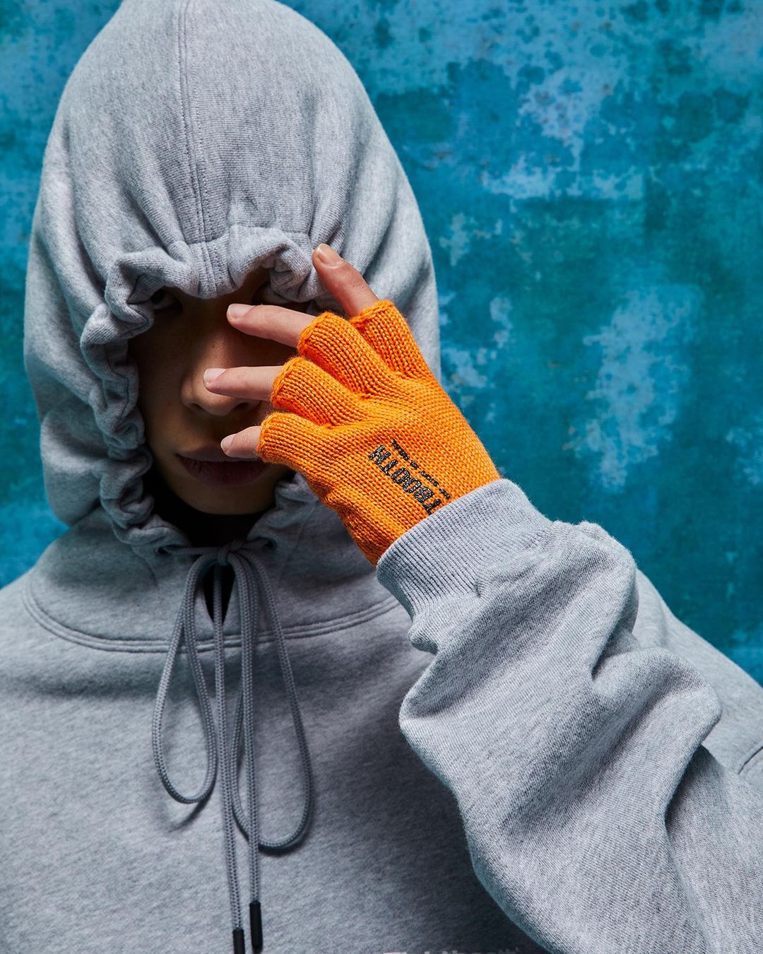 画像: TIGHTBOOTH/LOGO FINGERLESS GUNTE（Orange）［フィンガーレスグローブ-22秋冬］