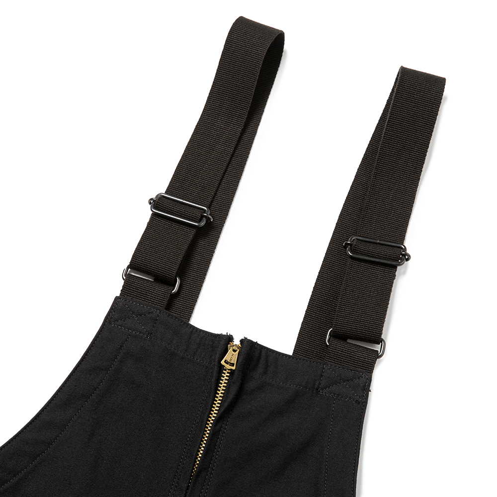 画像: CALEE/C/N Deck type wide overalls（Black）［ワイドオーバーオール-22秋冬］