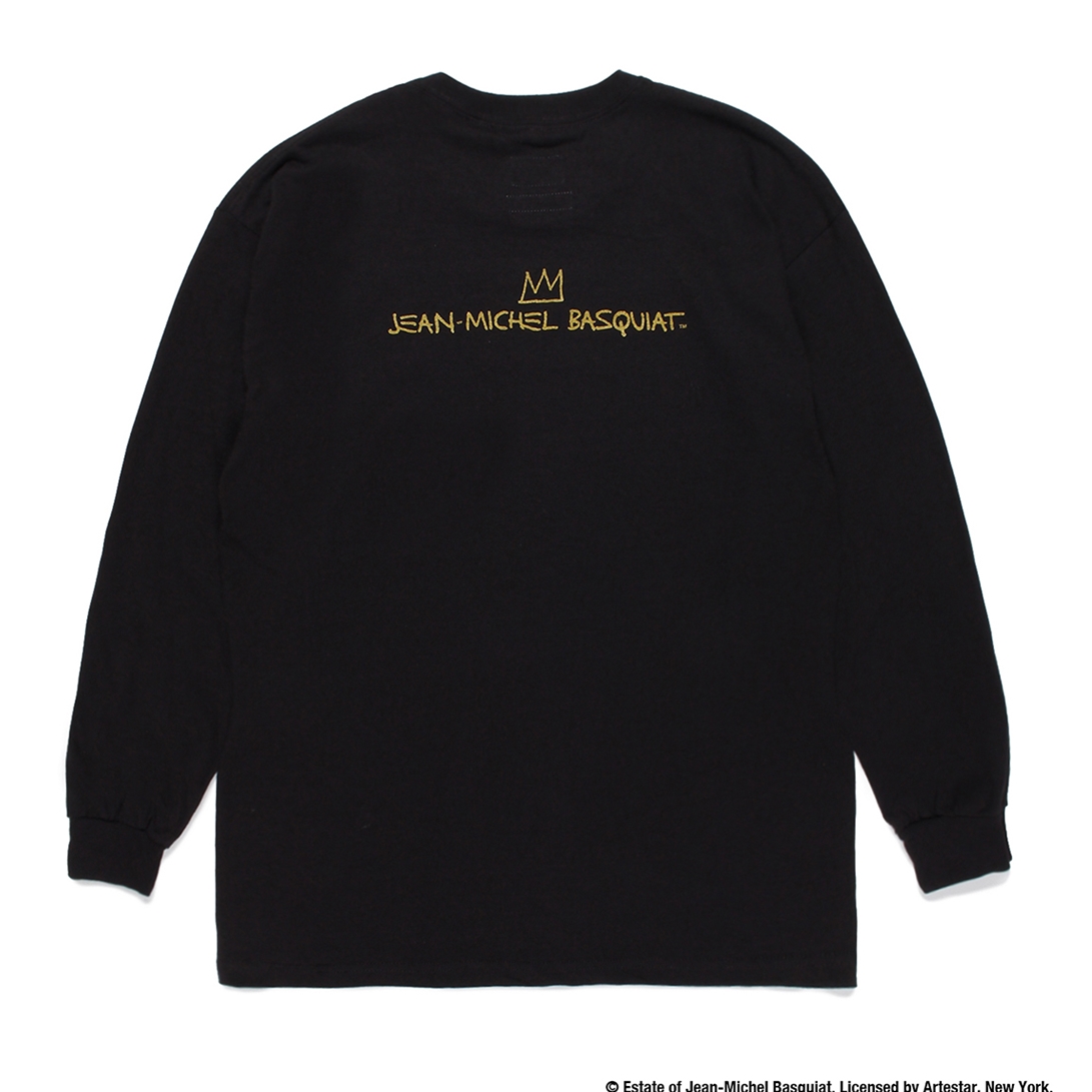 画像: WACKO MARIA/JEAN-MICHEL BASQUIAT / LONG SLEEVE T-SHIRT（BLACK）［プリント長袖T-22秋冬］