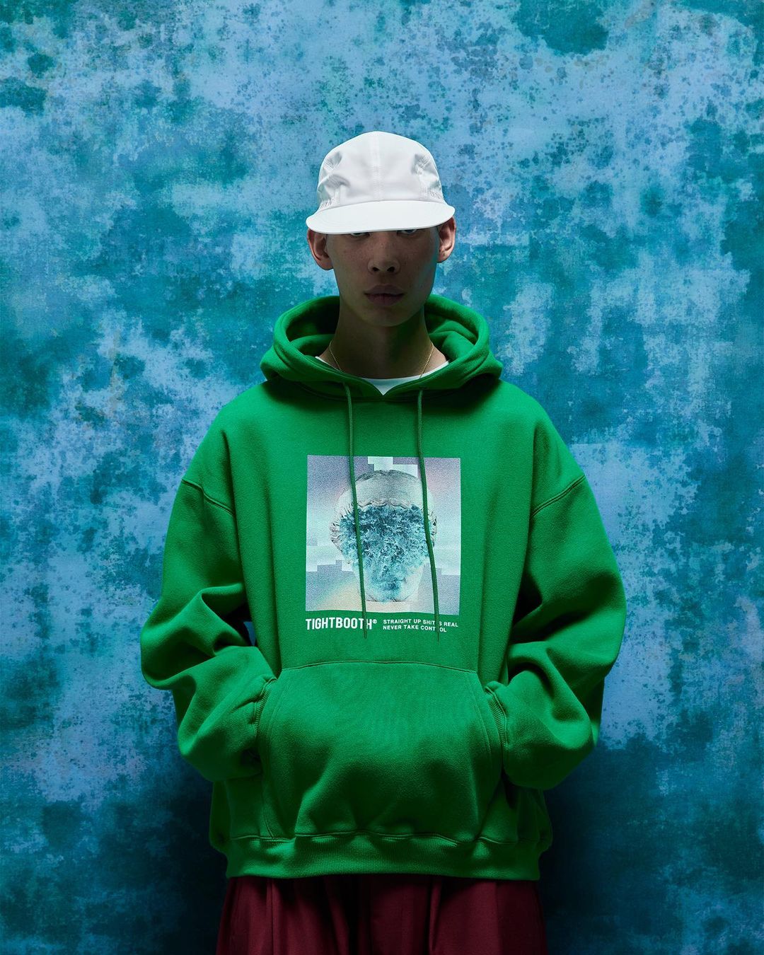 画像: TIGHTBOOTH/GREENERY STATUE HOODIE（Green） 【30%OFF】［プルオーバーパーカー-22秋冬］