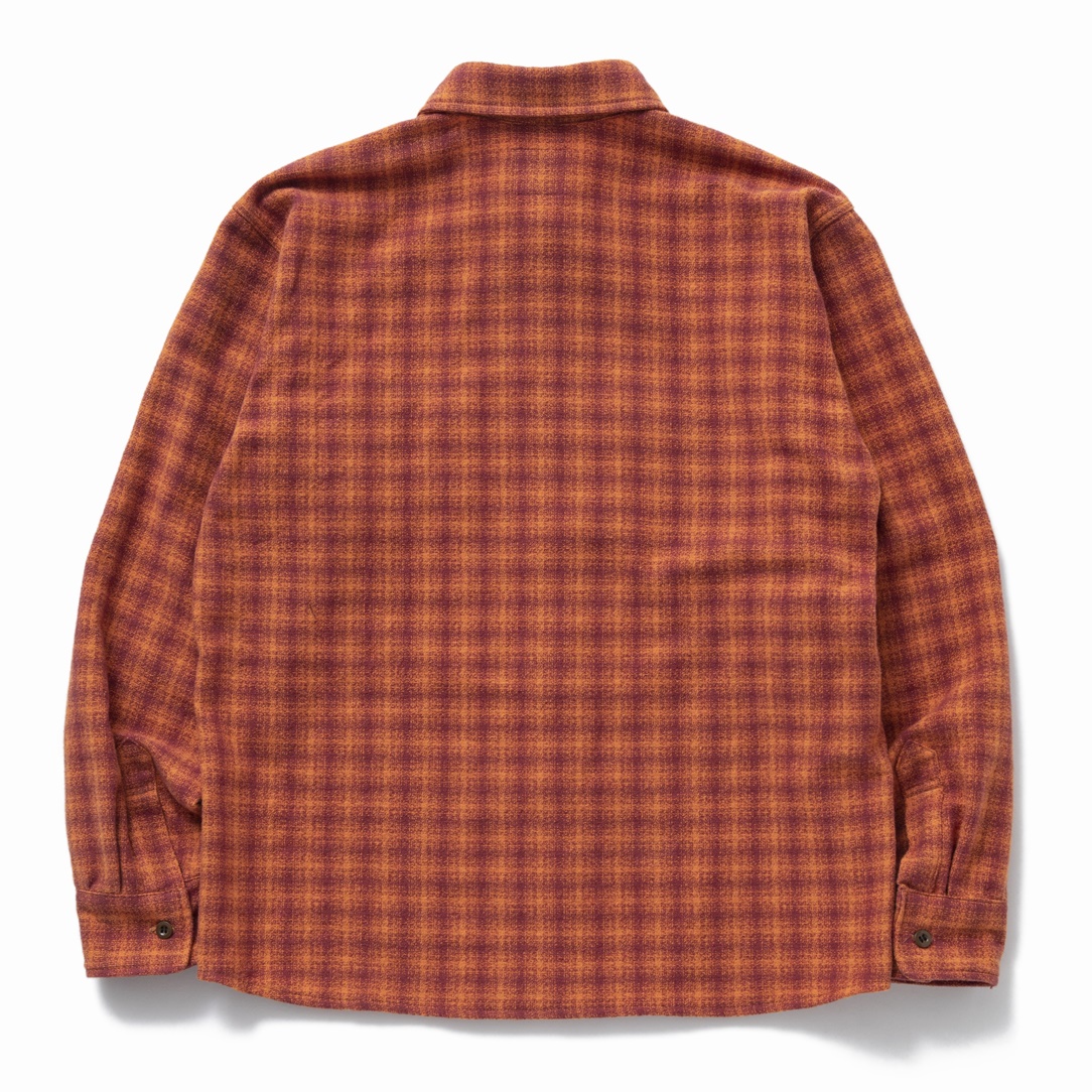 画像: RATS/AMUNDSEN CHECK SHIRT（BURGUNDY）［アムンゼンチェックシャツ-22秋冬］