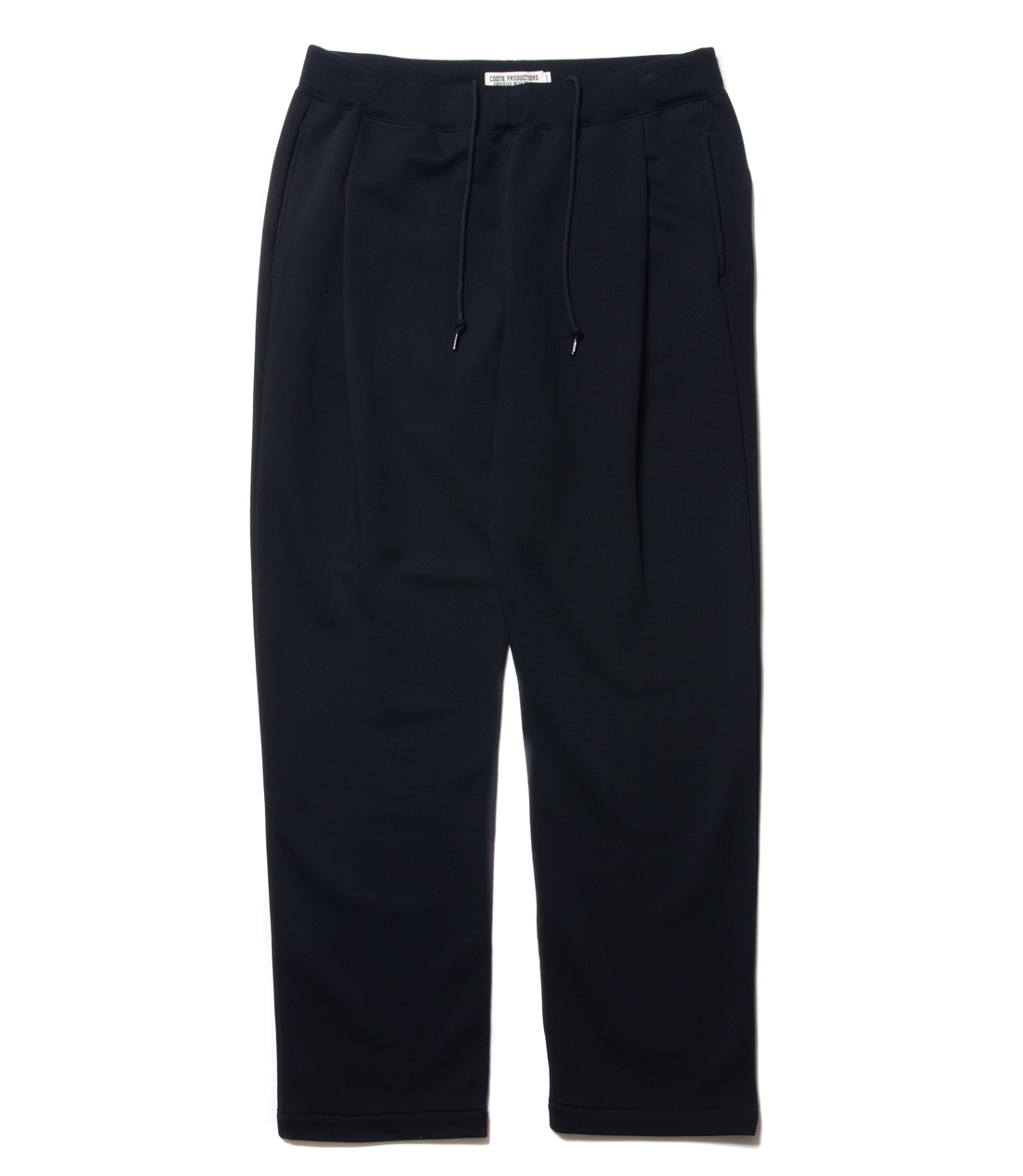 画像: COOTIE PRODUCTIONS/Inlay Sweat 1 Tuck Easy Pants（Black）［インレイスウェットワンタックイージーパンツ-22秋冬］