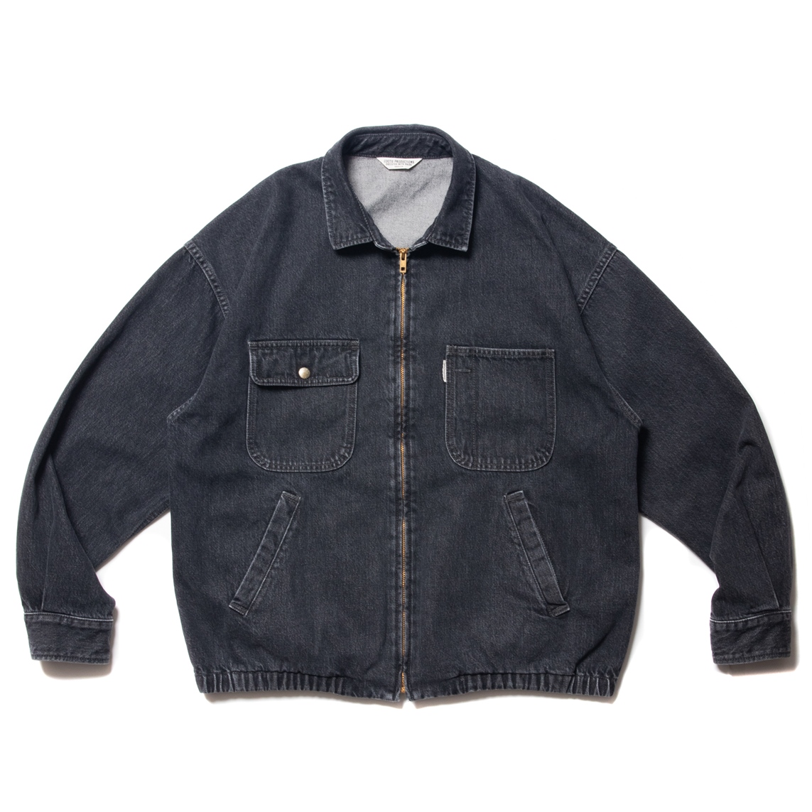 COOTIE PRODUCTIONS/Denim Zip Up Work Jacket（Black Fade）［デニム