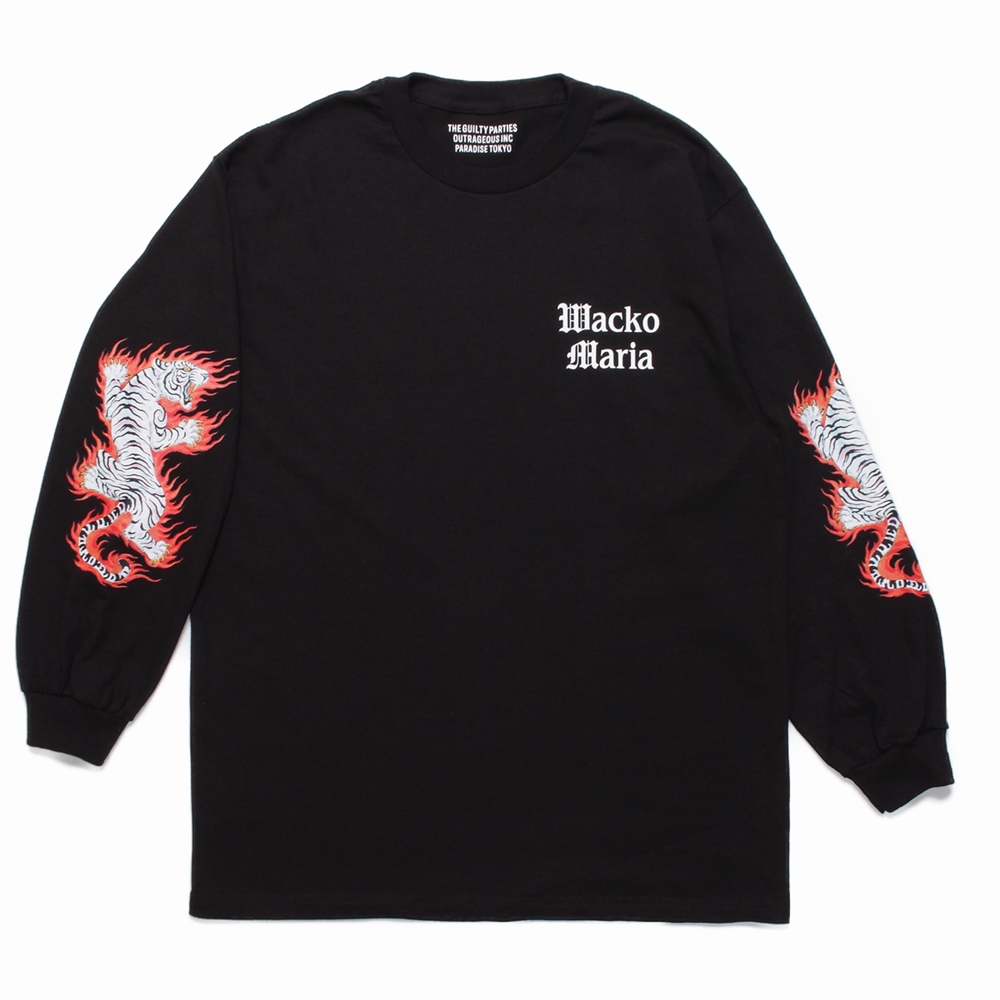 画像: WACKO MARIA/TIM LEHI / LONG SLEEVE T-SHIRT（BLACK）［プリント長袖T-22秋冬］