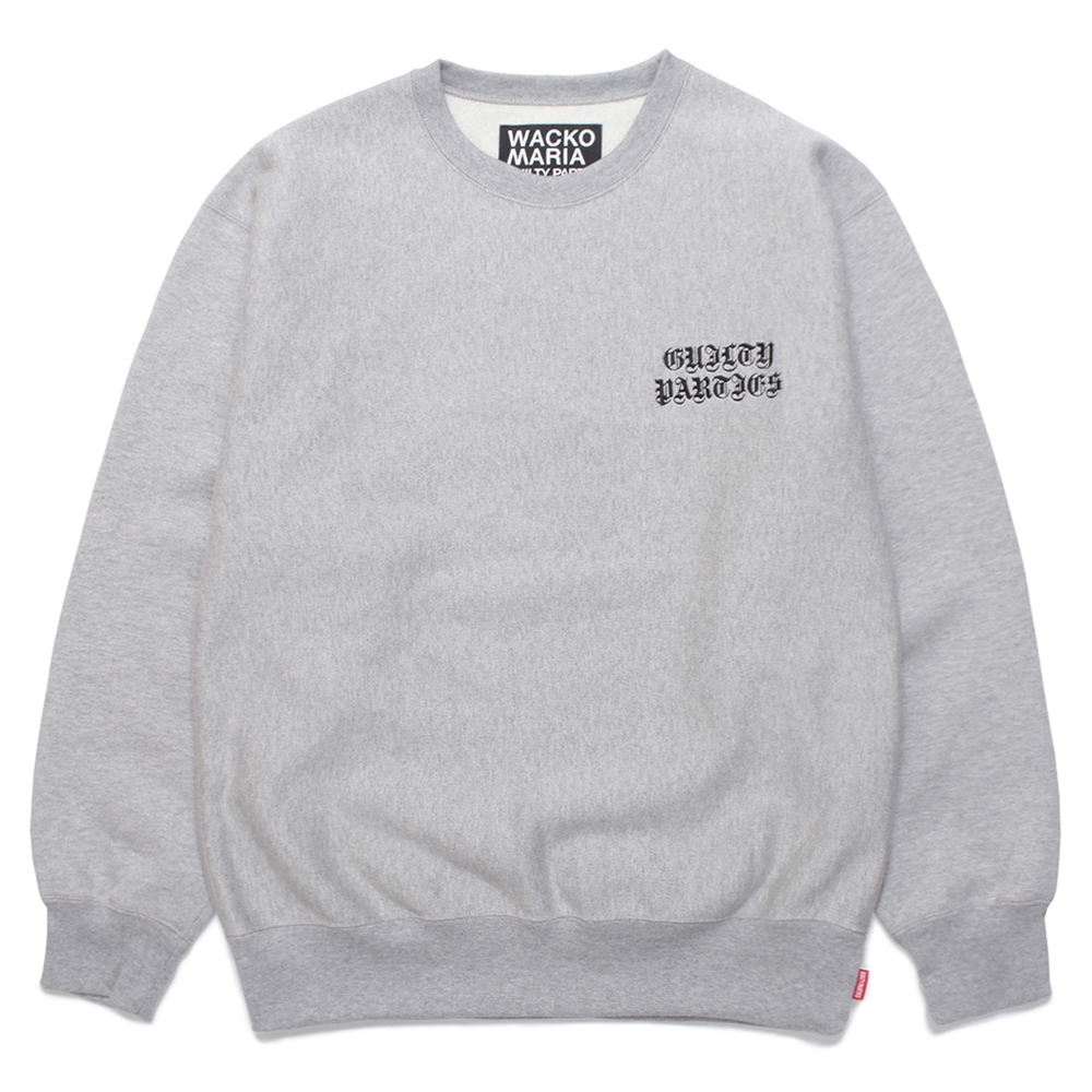 画像: WACKO MARIA/HEAVY WEIGHT CREW NECK SWEAT SHIRT（GRAY）［クルーネックスウェット-22秋冬］