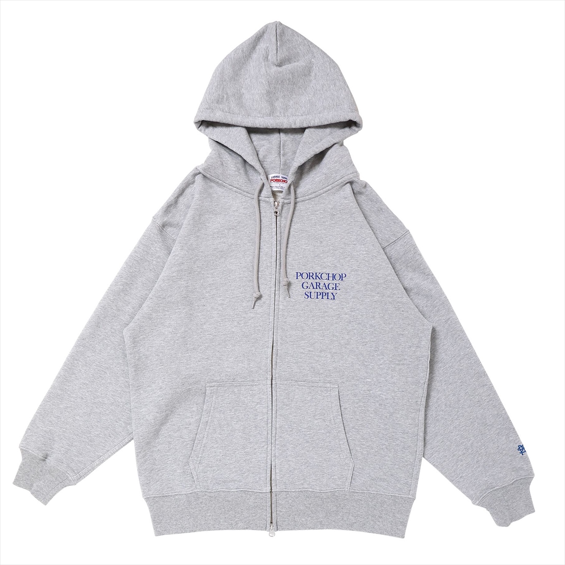 画像: PORKCHOP/PORK CHOPPER ZIP UP HOODIE（GRAY）［ジップアップフーディー-22秋冬］