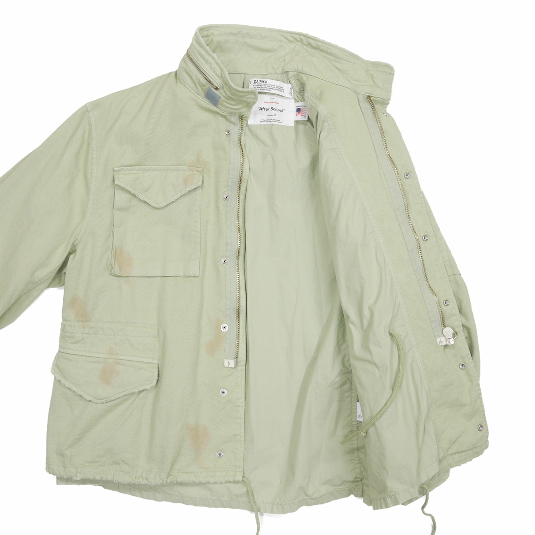 画像: DAIRIKU/"New Hollywood" M65 Jacket（Mint Green） 【50%OFF】［M65 JKT-22秋冬］