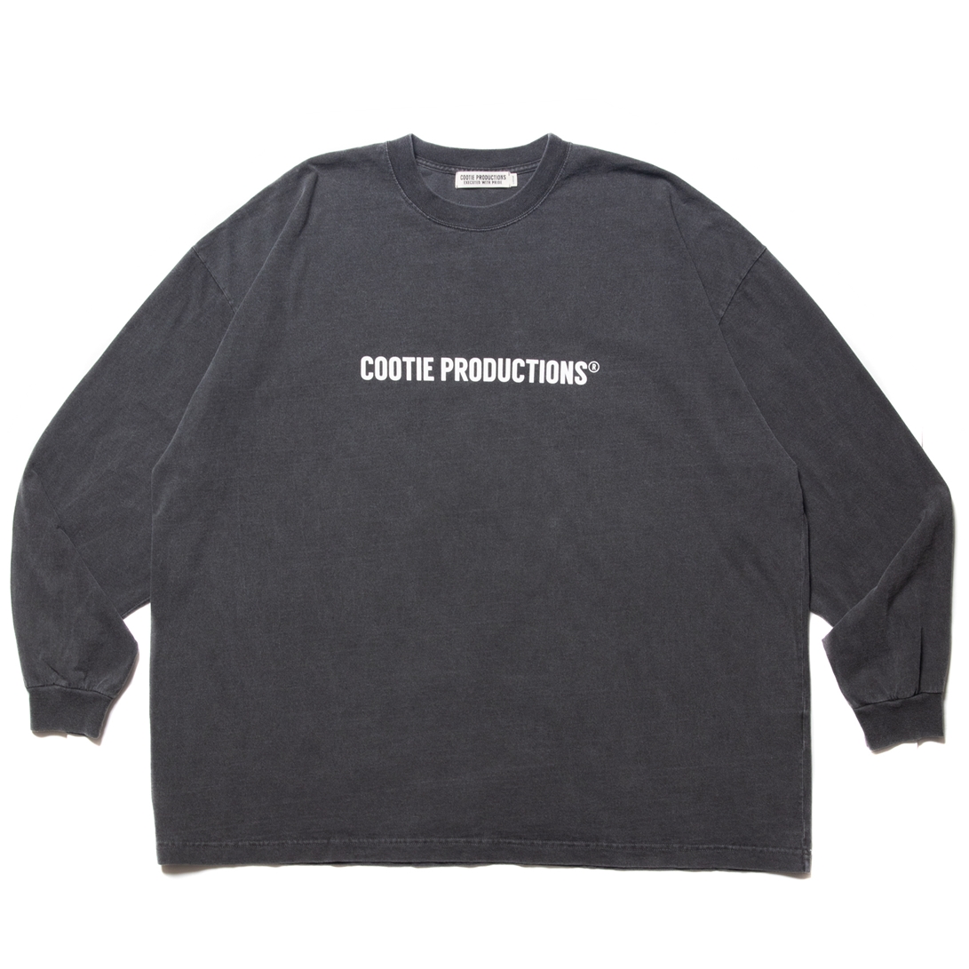 画像: COOTIE PRODUCTIONS/Pigment Dyed L/S Tee（Black）［ピグメントダイ長袖T-22秋冬］