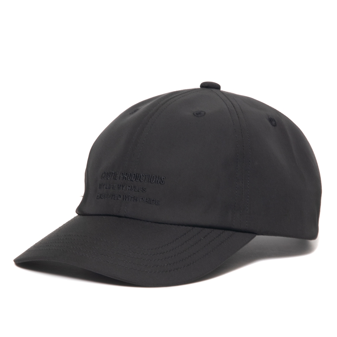 画像: COOTIE PRODUCTIONS/Polyester 6 Panel Cap（Black/Black）［ポリエステル6パネルキャップ-22秋冬］