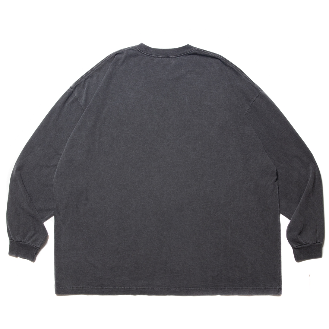 画像: COOTIE PRODUCTIONS/Pigment Dyed L/S Tee（Black）［ピグメントダイ長袖T-22秋冬］