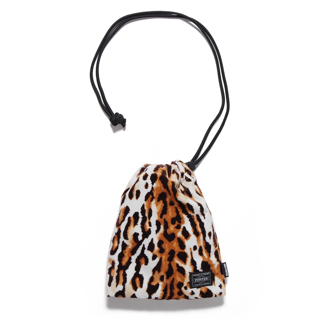 WACKO MARIA/PORTER / VELVET SHOULDER POUCH(BEIGE)[ベルベット