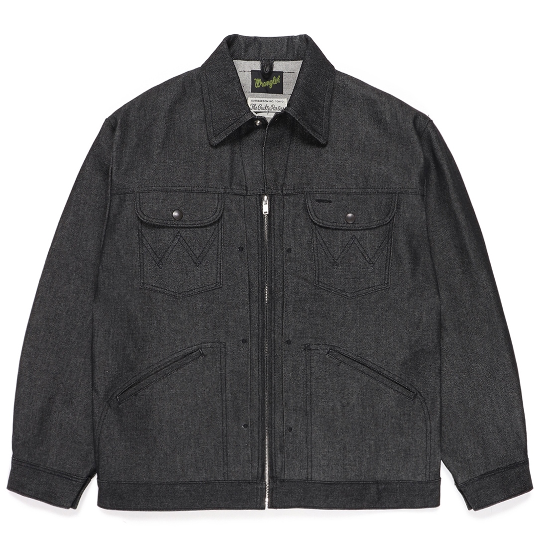 WACKO MARIA/WRANGLER / TRUCKER JACKET（BLACK）［トラッカーJKT-22