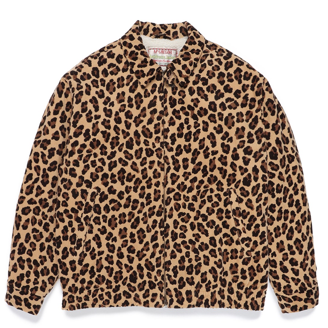 WACKO MARIA/MCGREGOR / LEOPARD CORDUROY ANTI-FREEZE JACKET（BEIGE