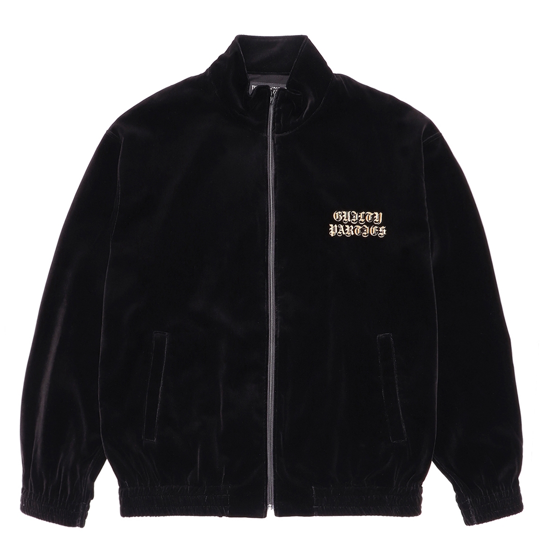 画像: WACKO MARIA/VELVET TRACK JACKET（BLACK）［ベルベットトラックJKT-22秋冬］