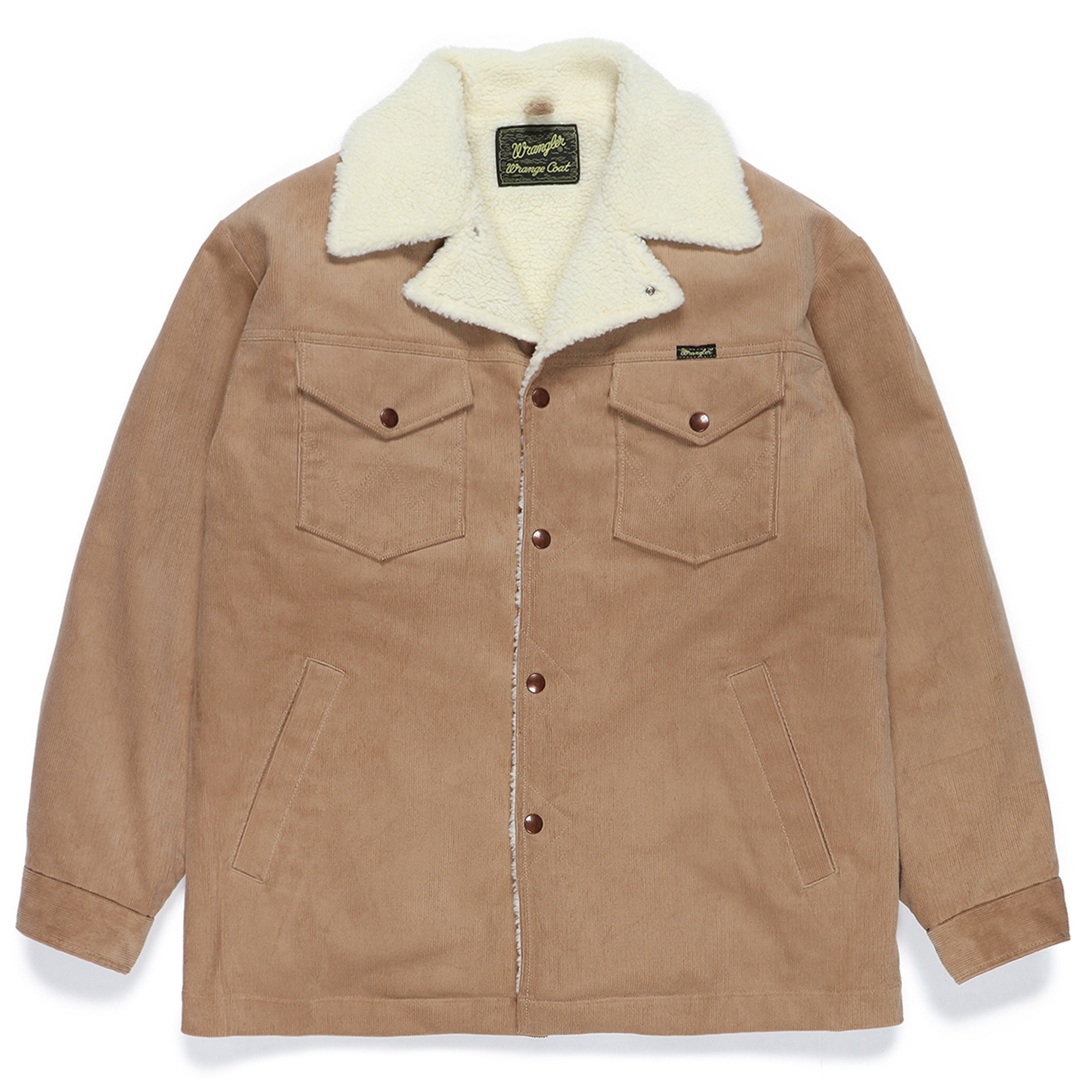 画像: WACKO MARIA/WRANGLER / CORDUROY WRANGE COAT（BEIGE）［コーデュロイボアコート-22秋冬］