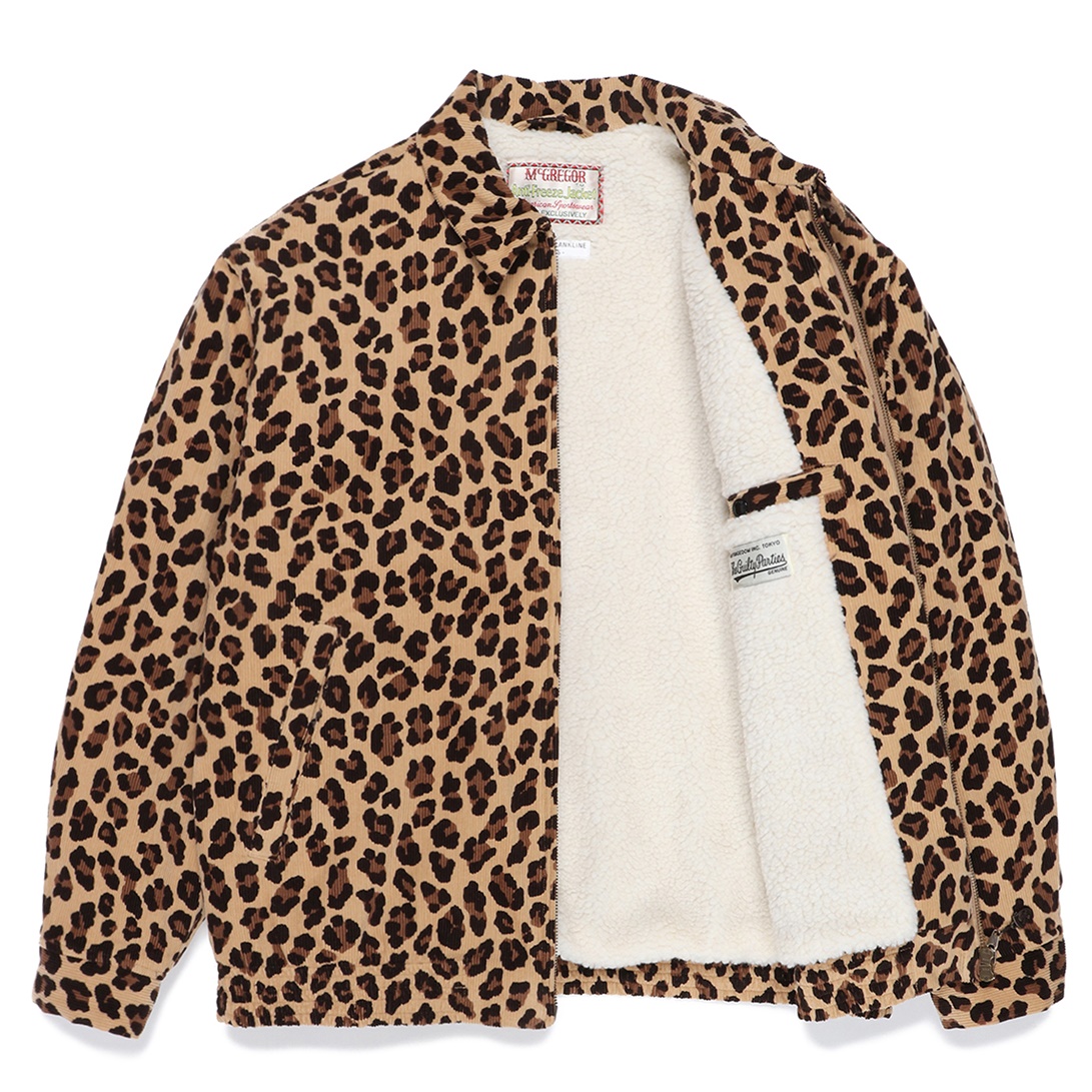 WACKO MARIA/MCGREGOR / LEOPARD CORDUROY ANTI-FREEZE JACKET（BEIGE