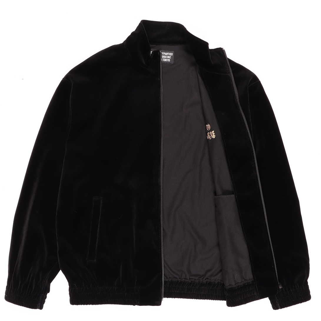 画像: WACKO MARIA/VELVET TRACK JACKET（BLACK）［ベルベットトラックJKT-22秋冬］