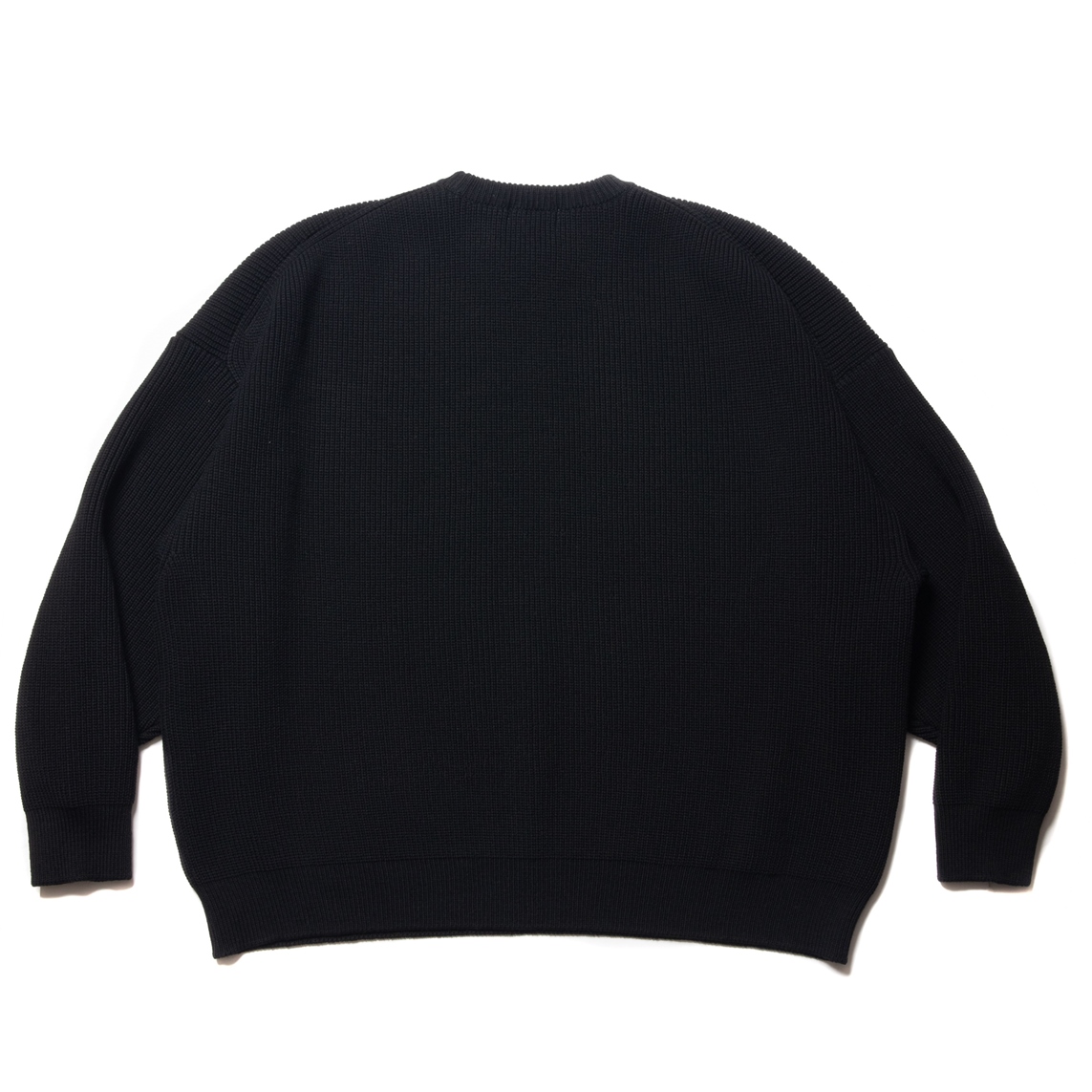画像: COOTIE PRODUCTIONS/Rib Stitch Crewneck Sweater（Black）［リブ編みクルーネックセーター-22秋冬］