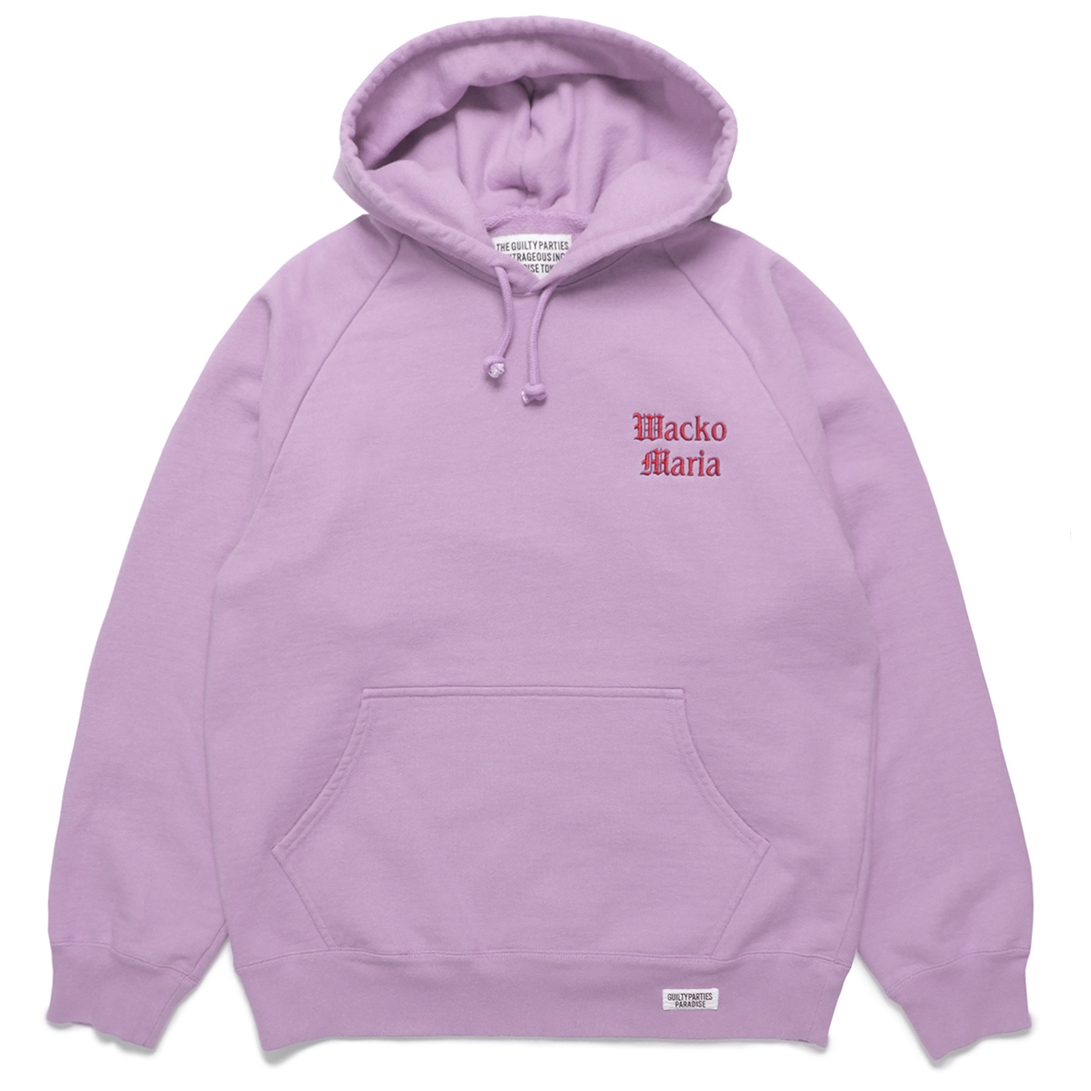 画像: WACKO MARIA/WASHED HEAVY WEIGHT PULL OVER HOODED SWEAT SHIRT（L-PURPLE）［プルオーバーパーカー-22秋冬］