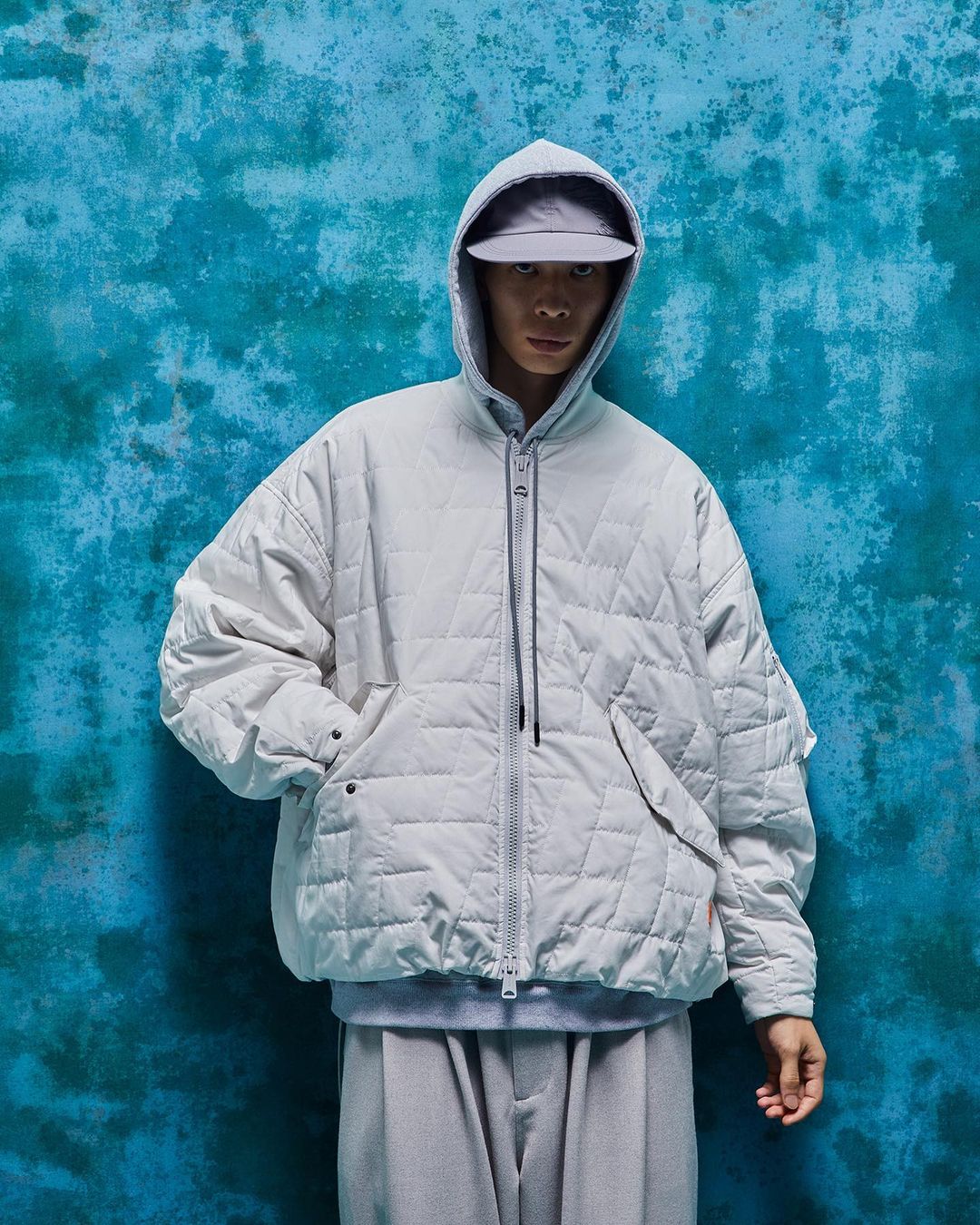 画像: TIGHTBOOTH/T QUILTING JKT（Light Grey） 【30%OFF】［キルティングJKT-22秋冬］