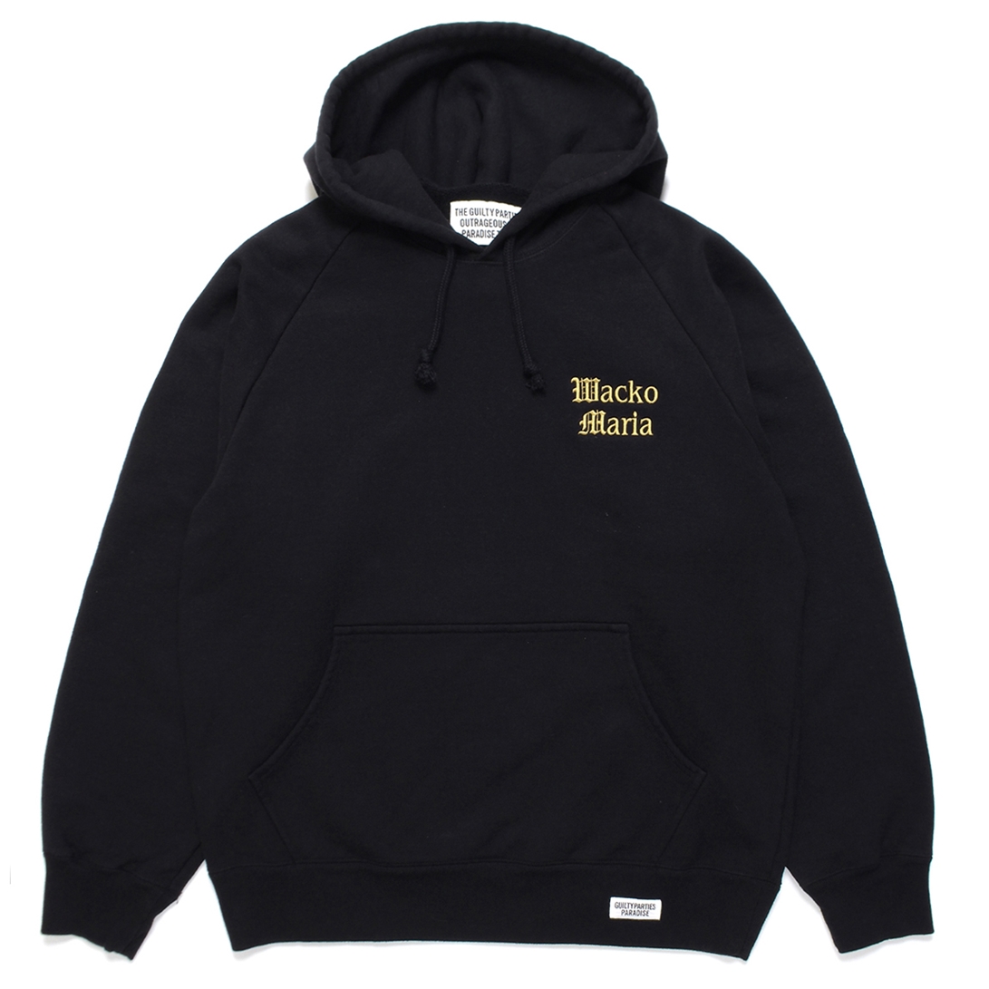 WACKO MARIA/WASHED HEAVY WEIGHT PULL OVER HOODED SWEAT SHIRT
