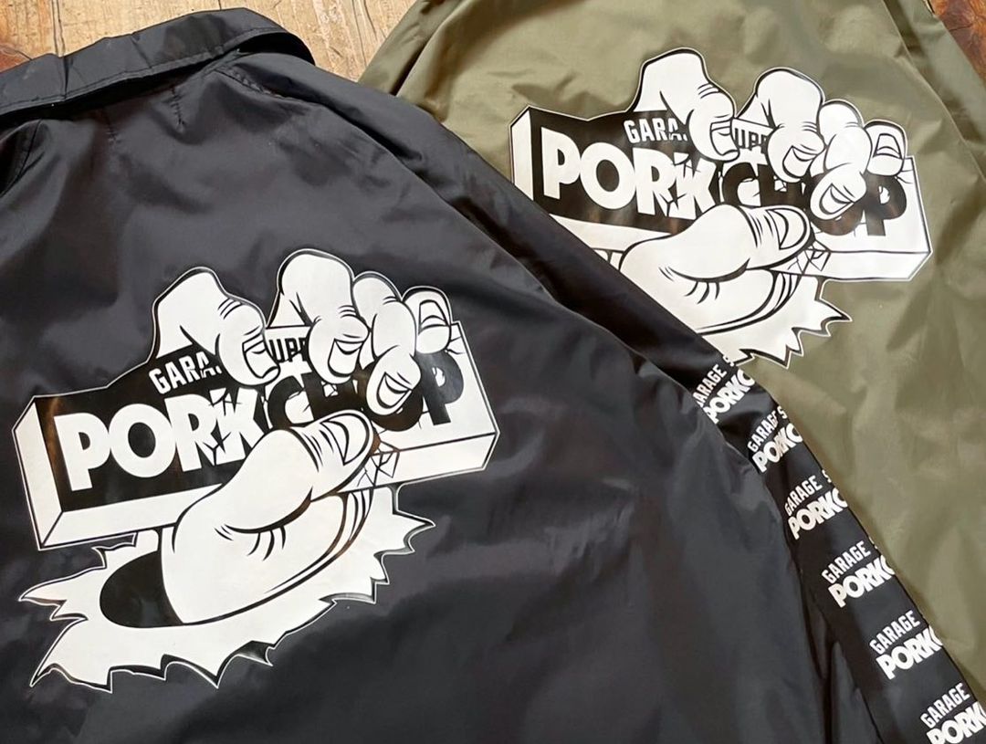 PORKCHOP/CRUSHER COACH JKT（BLACK）［コーチJKT-22秋冬］ - JONAS
