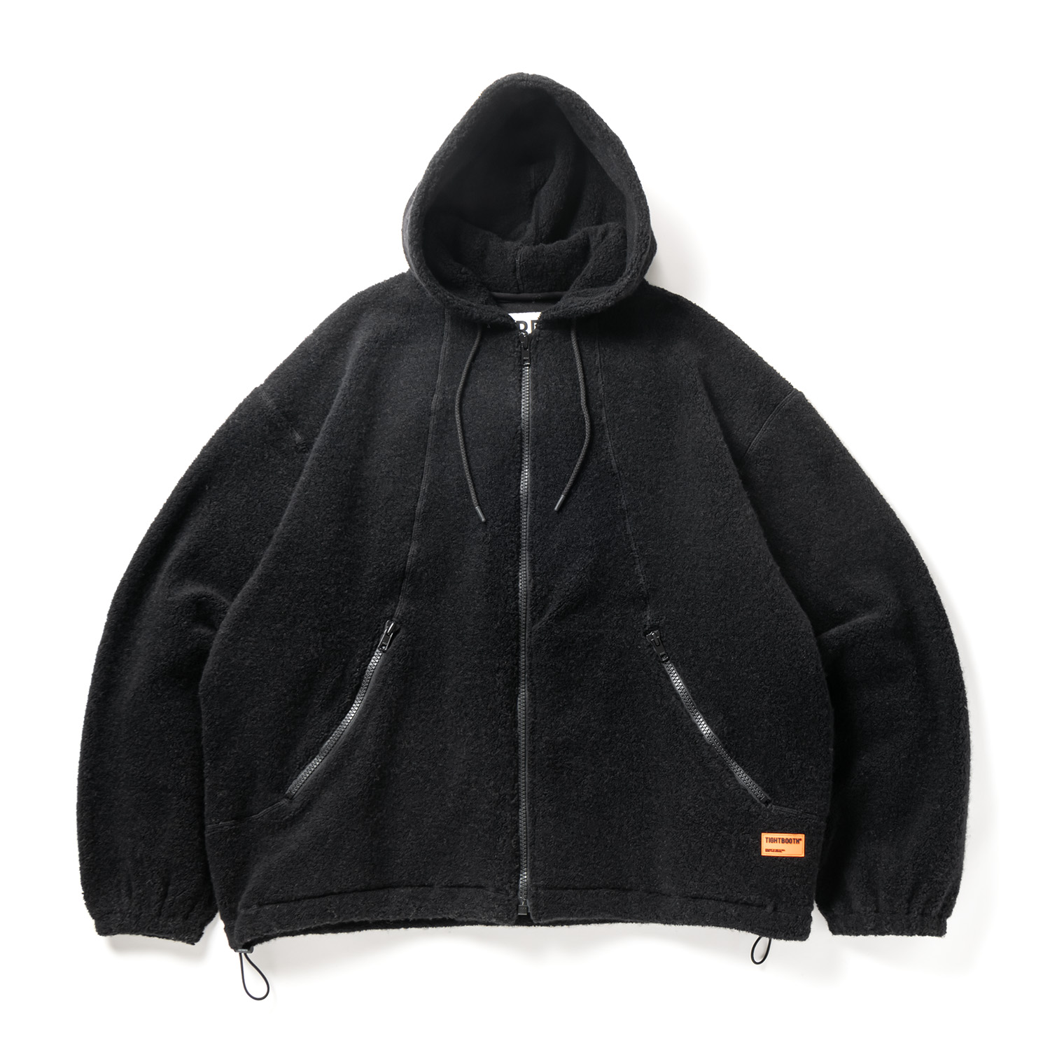 画像: TIGHTBOOTH/WOOL BOA HOODIE JKT（Black） 【40%OFF】［ウールボアフーディーJKT-22秋冬］