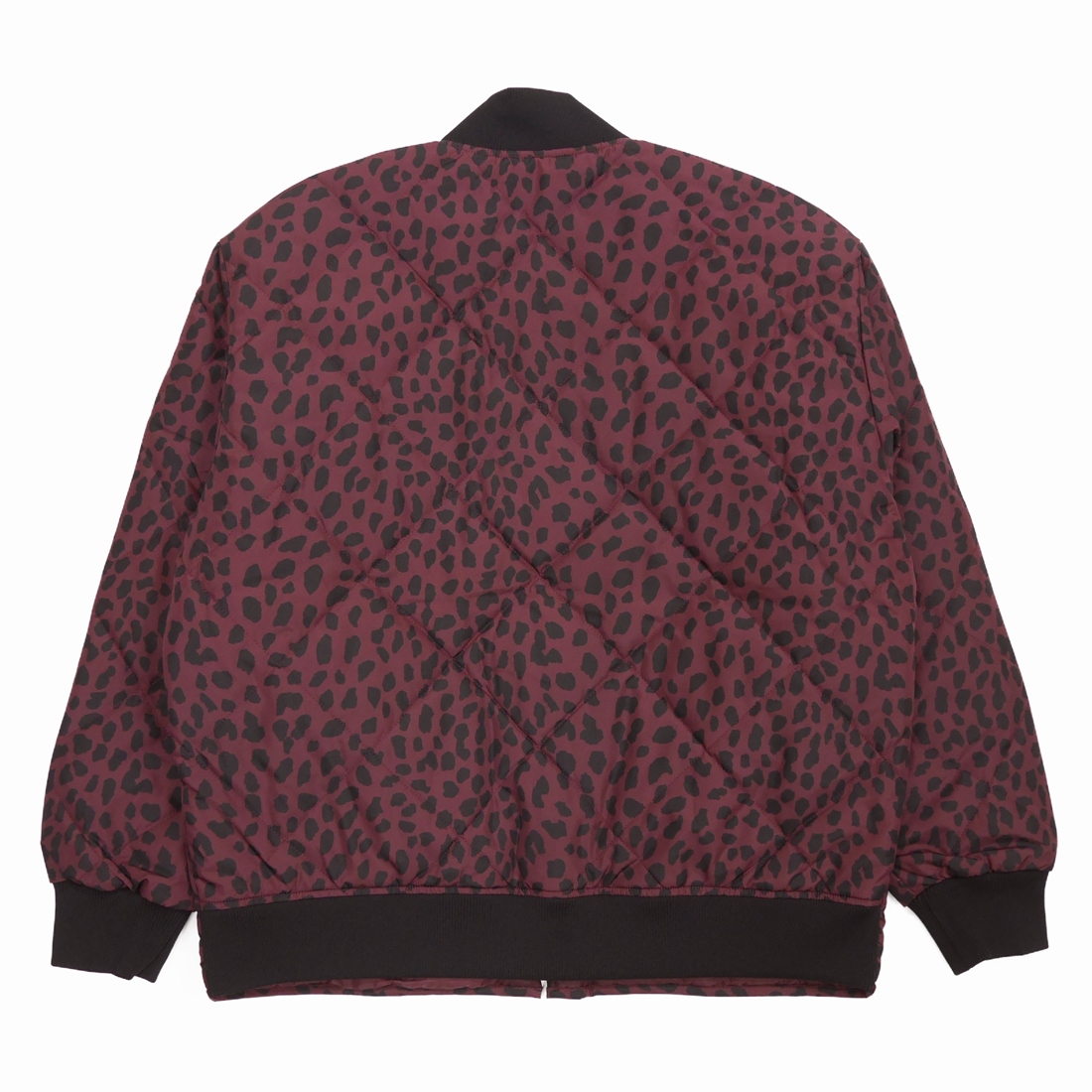 画像: WACKO MARIA/DICKIES / LEOPARD QUILITING JACKET（BURGUNDY）［レオパードキルティングJKT-22秋冬］