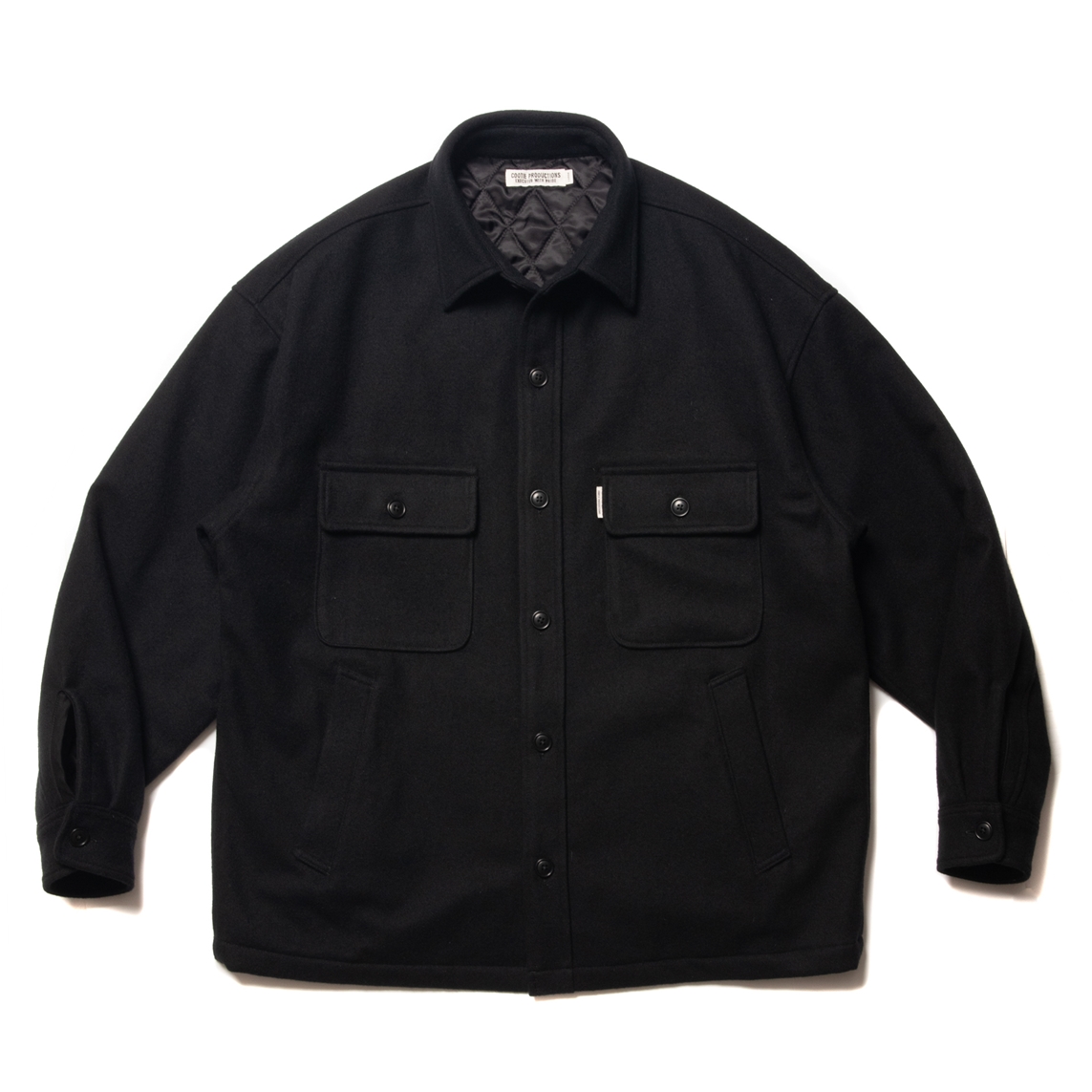 cootie 21AW Fleece CPO Jacket Black