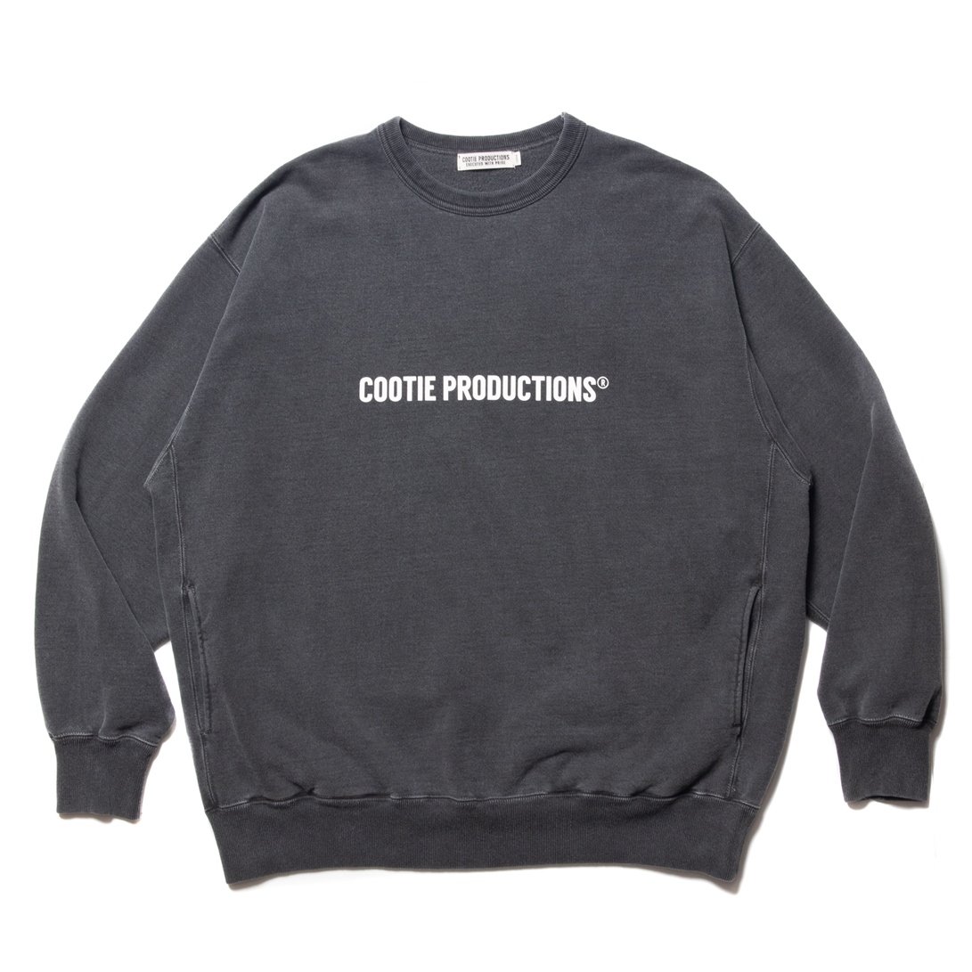 COOTIE PRODUCTIONS/Pigment Dyed Sweat Crew（Black）［ピグメント ...